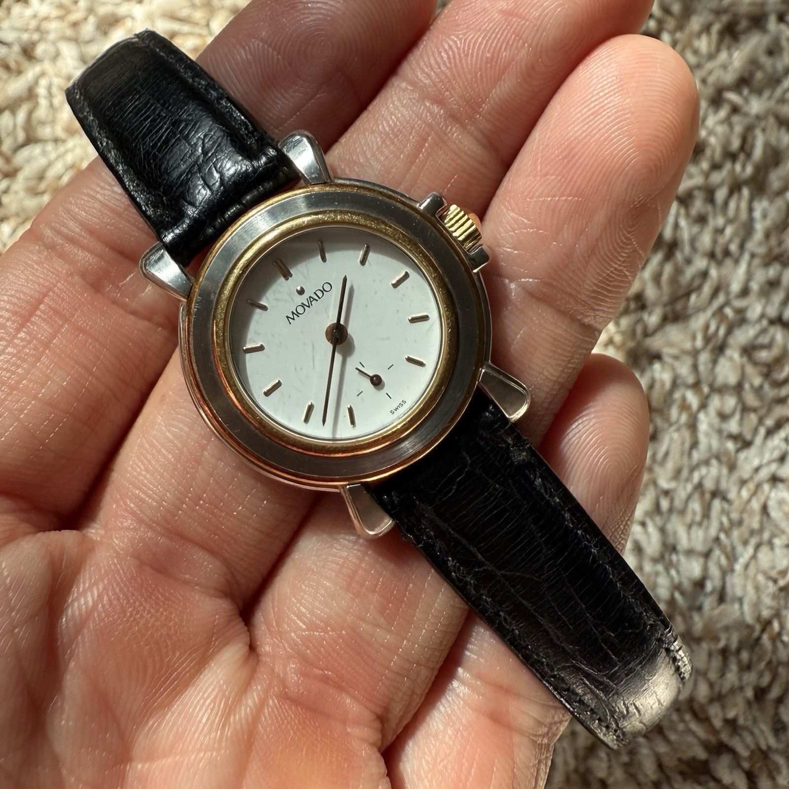 Movado Vintage Movado Folio Manual Watch Two Tone 18k Gold 26mm Size ONE SIZE - 10 Thumbnail