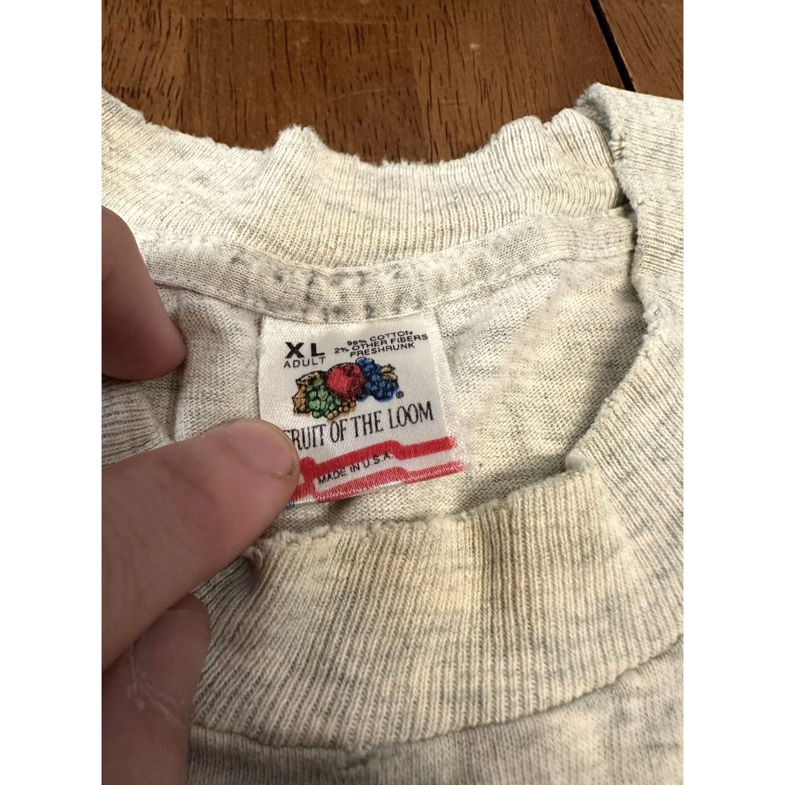 Fruit Of The Loom VINTAGE Polish T Shirt Scout Banner World Rally 1994 XL Gray Mens 90s Single Stitch Size US XL / EU 56 / 4 - 3 Thumbnail