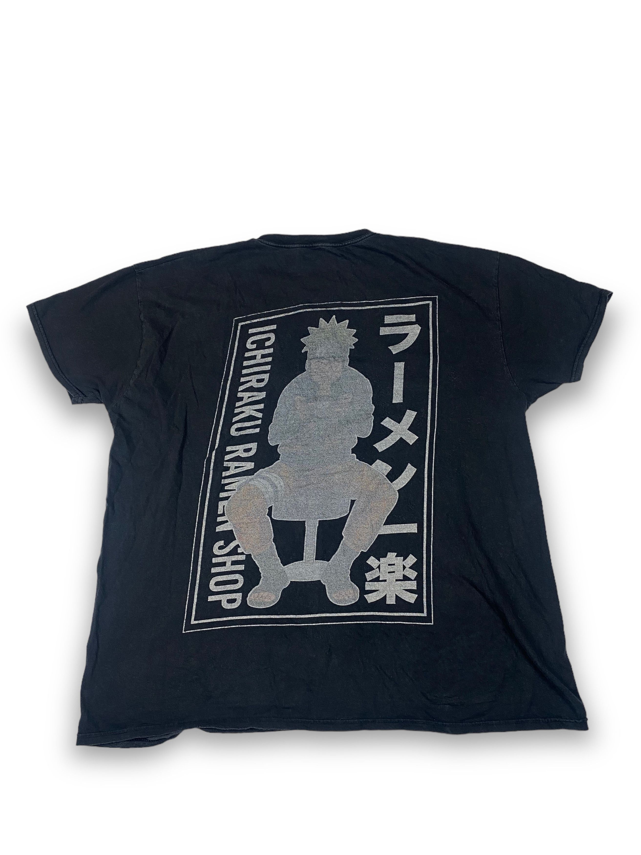 Anime Vintage NARUTO Graphic Huge Print Black T-Shirt Y2k M587 Size US XL / EU 56 / 4 - 1 Thumbnail