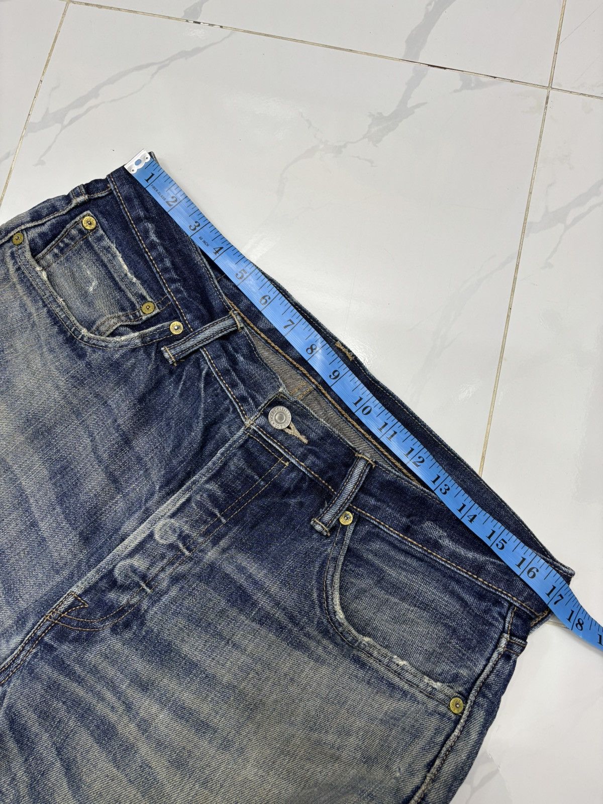 Levi's Levis 501 Y2K DISTRESSED DENIM JEANS Size US 34 / EU 50 - 9 Thumbnail