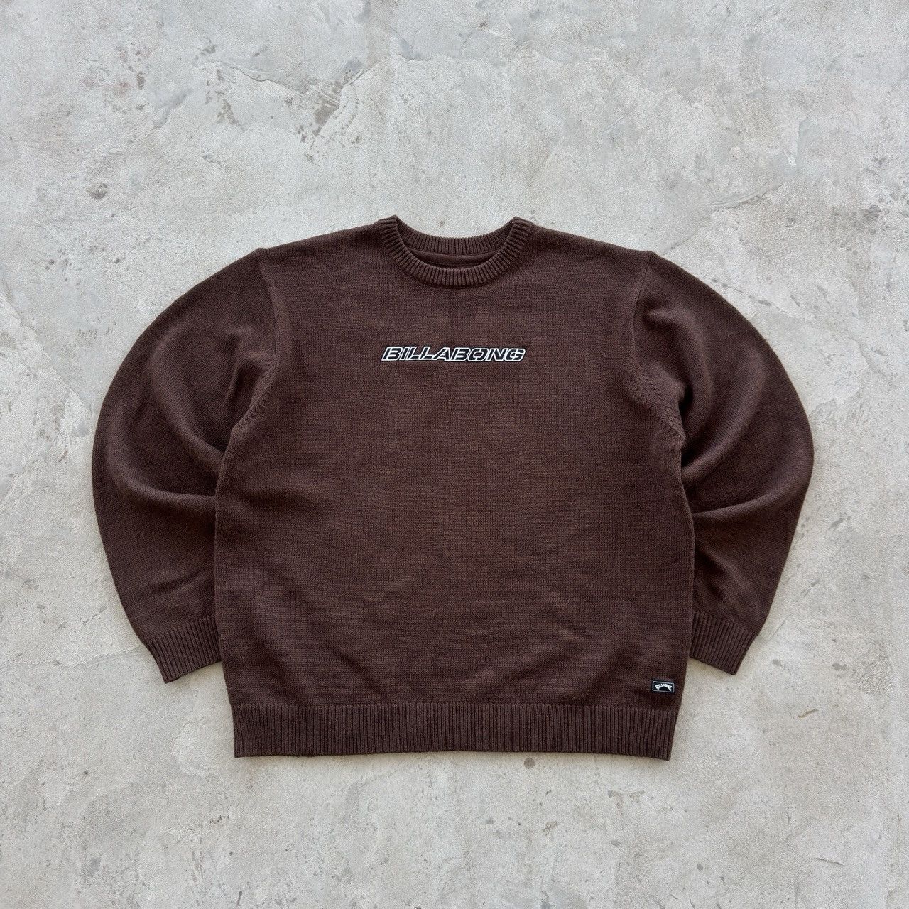 Billabong Billabong Vintage Brown Knit Sweater Spell Out Logo Size XL Size US XL / EU 56 / 4 - 1 Thumbnail