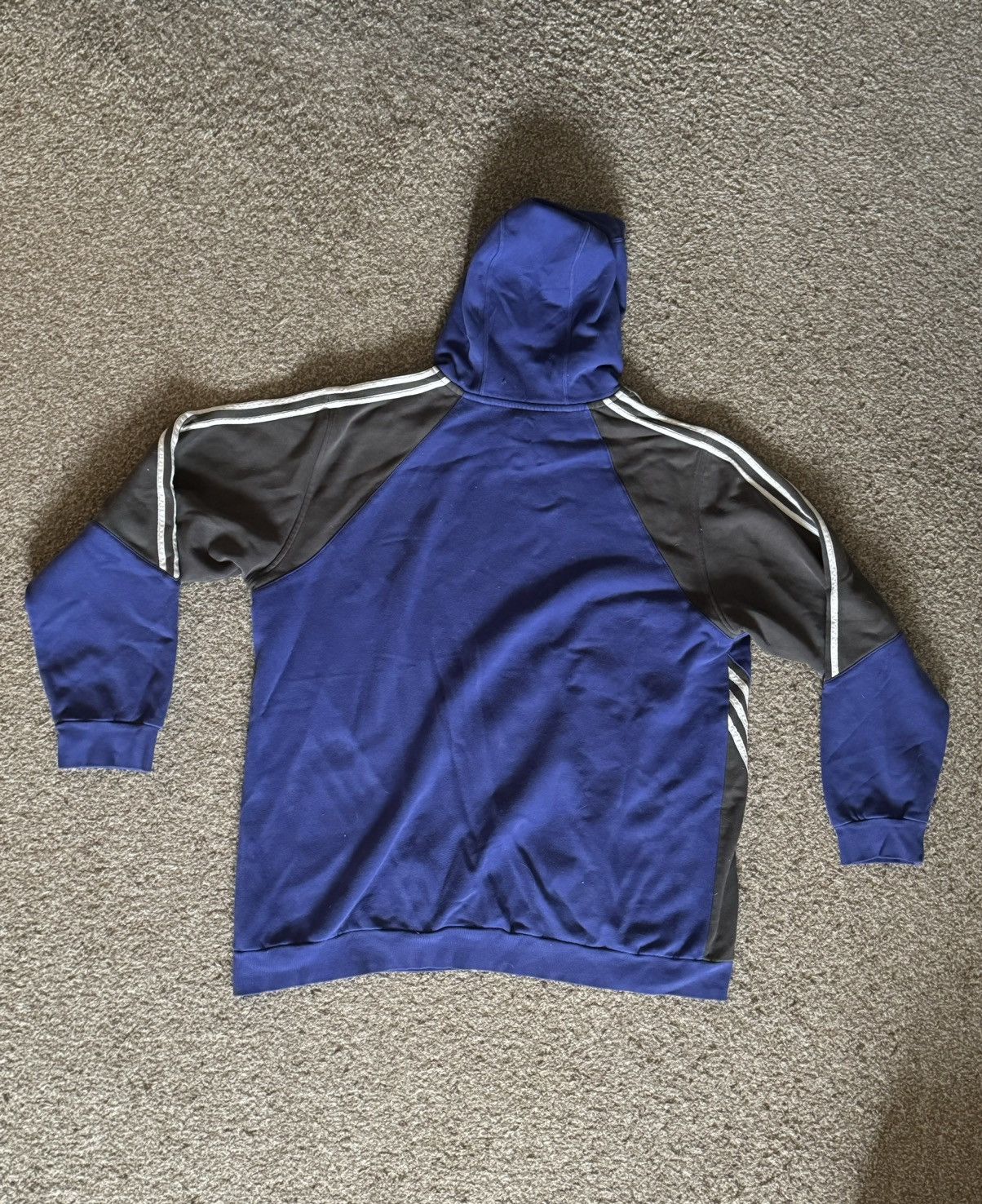 Adidas Adidas Originals Blue and Grey Hoodie Size US XL / EU 56 / 4 - 2 Thumbnail