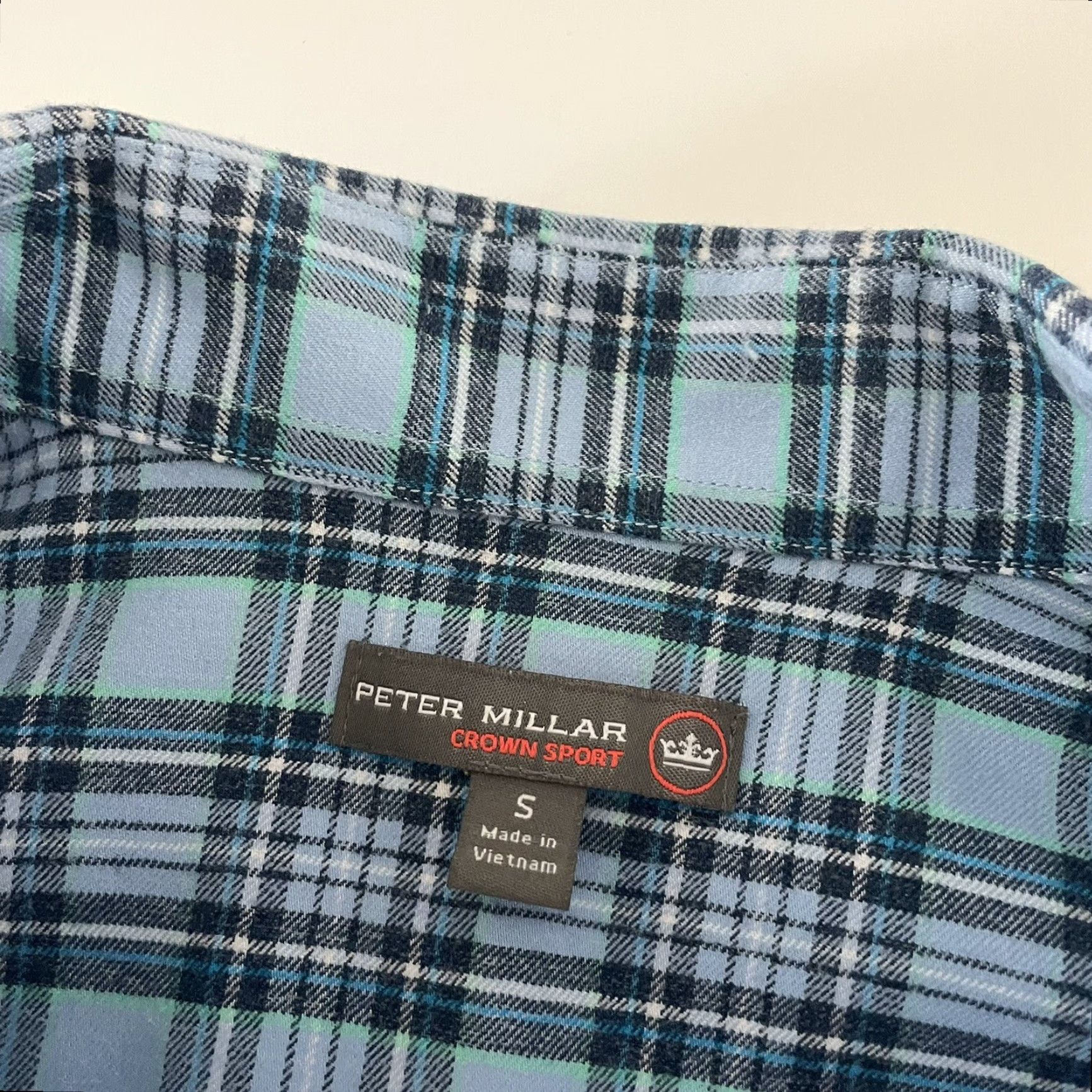 Peter Millar Peter Millar Crown Sport Plaid Long Sleeve Button-Up Shirt Mens S Blue Multicolor Size US S / EU 44-46 / 1 - 2 Thumbnail