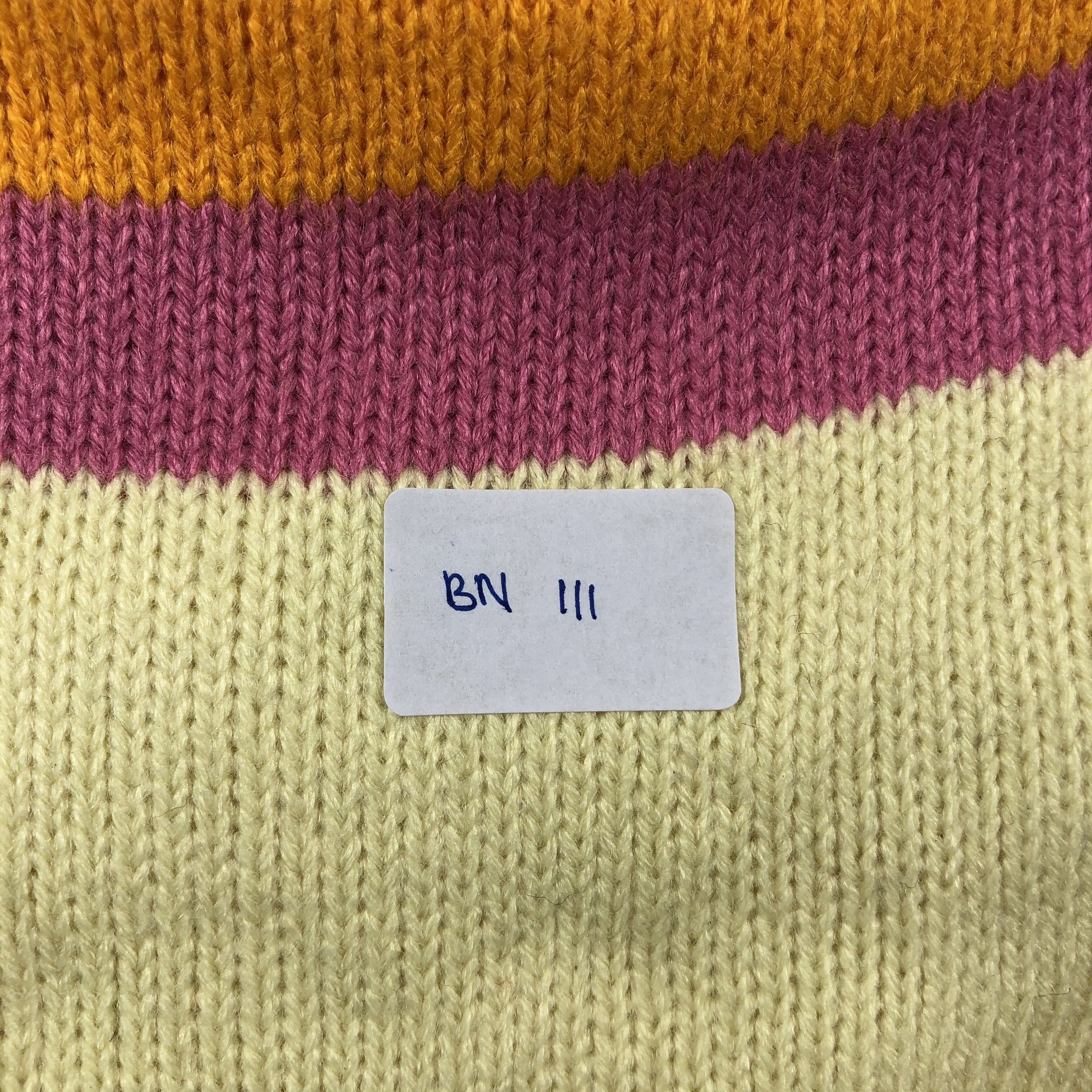 Japanese Brand Multicolor Stripe Earflap Beanie Size ONE SIZE - 5 Thumbnail
