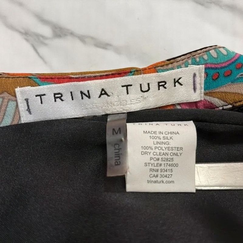 Trina Turk Trina Turk Women's Affable Papillion Palm Print Romper M Size 30" / US 8 / IT 44 - 2 Thumbnail