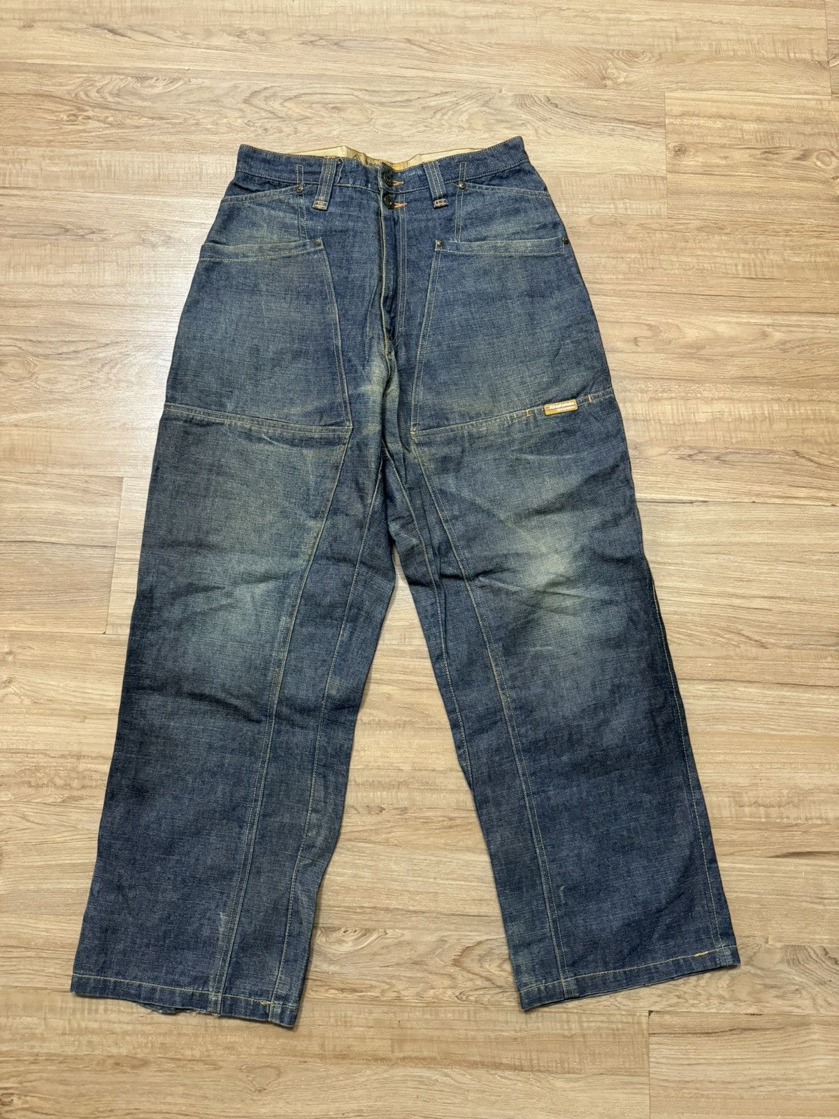 image of Akademiks Double Knee Sakteboarding Jeans in Blue, Men's (Size 30)
