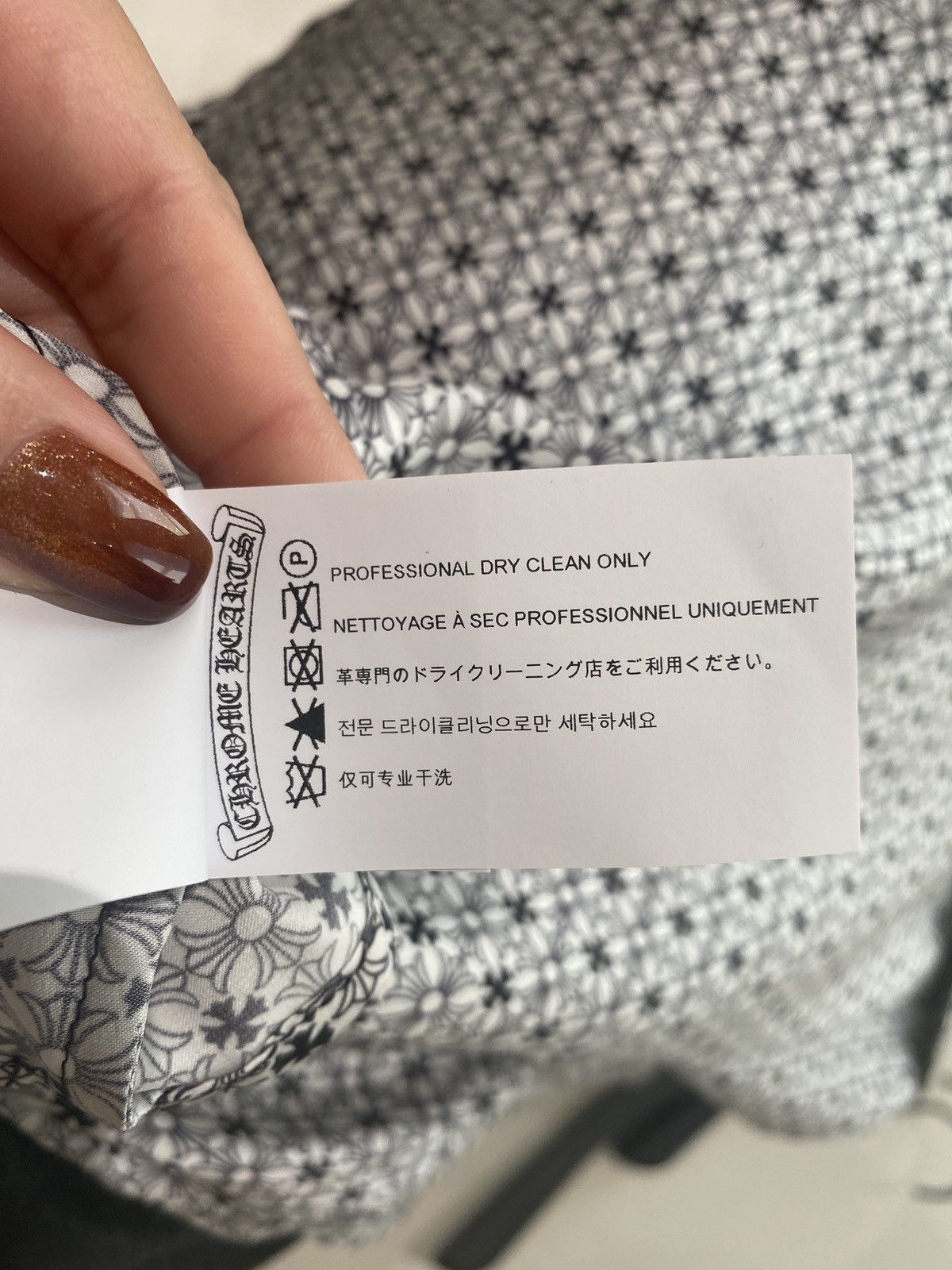 Chrome Hearts Chrome Hearts Tonal Monogram Silk Cropped Shirt Size S / US 4 / IT 40 - 4 Thumbnail