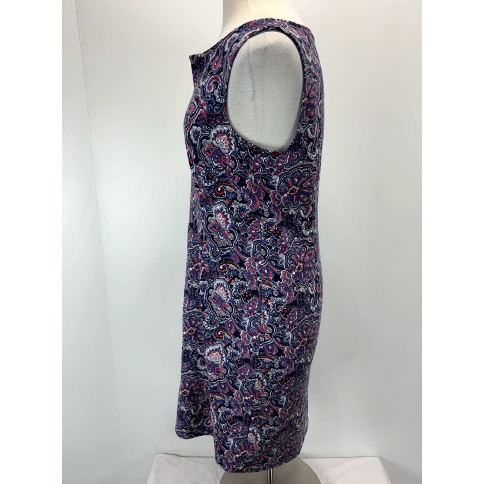 Talbots Talbots Paisley Shift Dress S Medium Women’s Sleeveless Stretch Everyday Multicolor Short M Womens Size M / US 6-8 / IT 42-44 - 2 Thumbnail