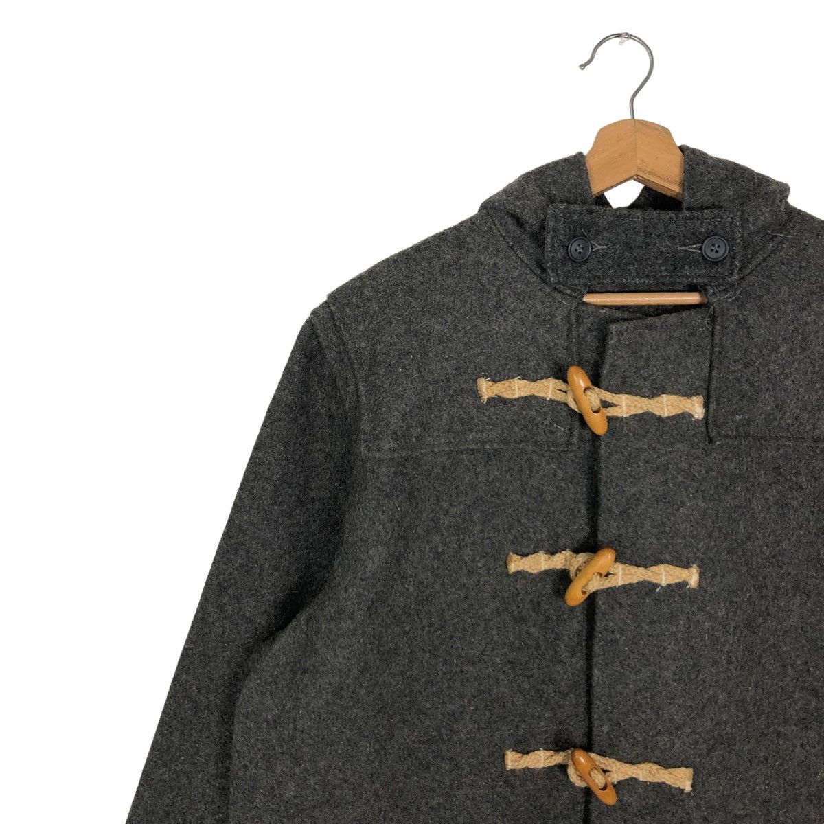 Schott 🔥HERRINGBONE WOOL LONG JACKET SCHOTT DUFFLE MADE IN USA Size US L / EU 52-54 / 3 - 7 Thumbnail
