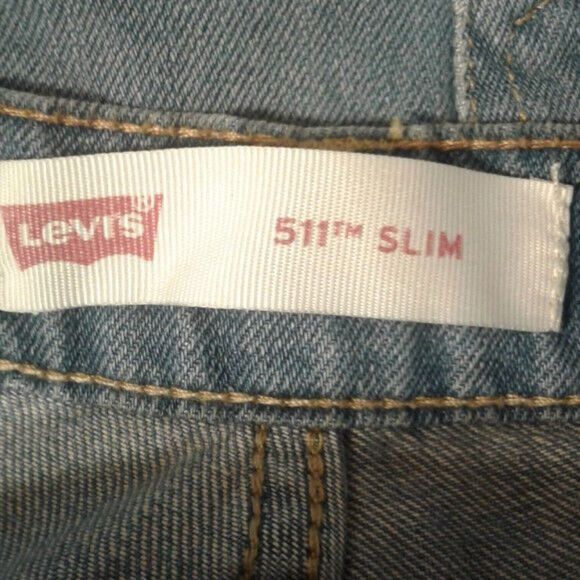 Levi's Levis 511 W29 L29 Mens 18 Reg Slim Blue Jeans Stretch Denim Size US 29 - 14 Thumbnail