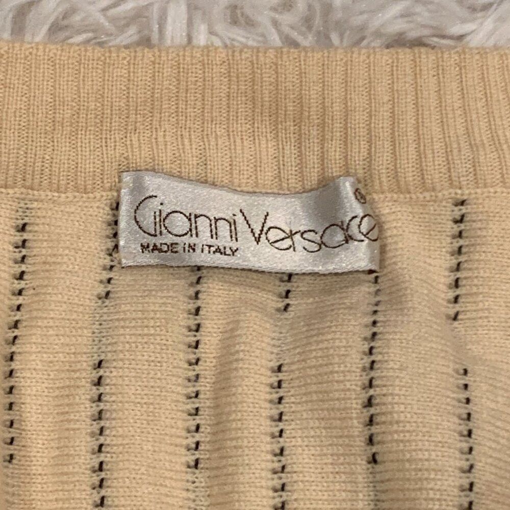 Versace Vintage 1993 Gianni Versace Made In Italy Wool Blend Sweate Size US L / EU 52-54 / 3 - 2 Thumbnail