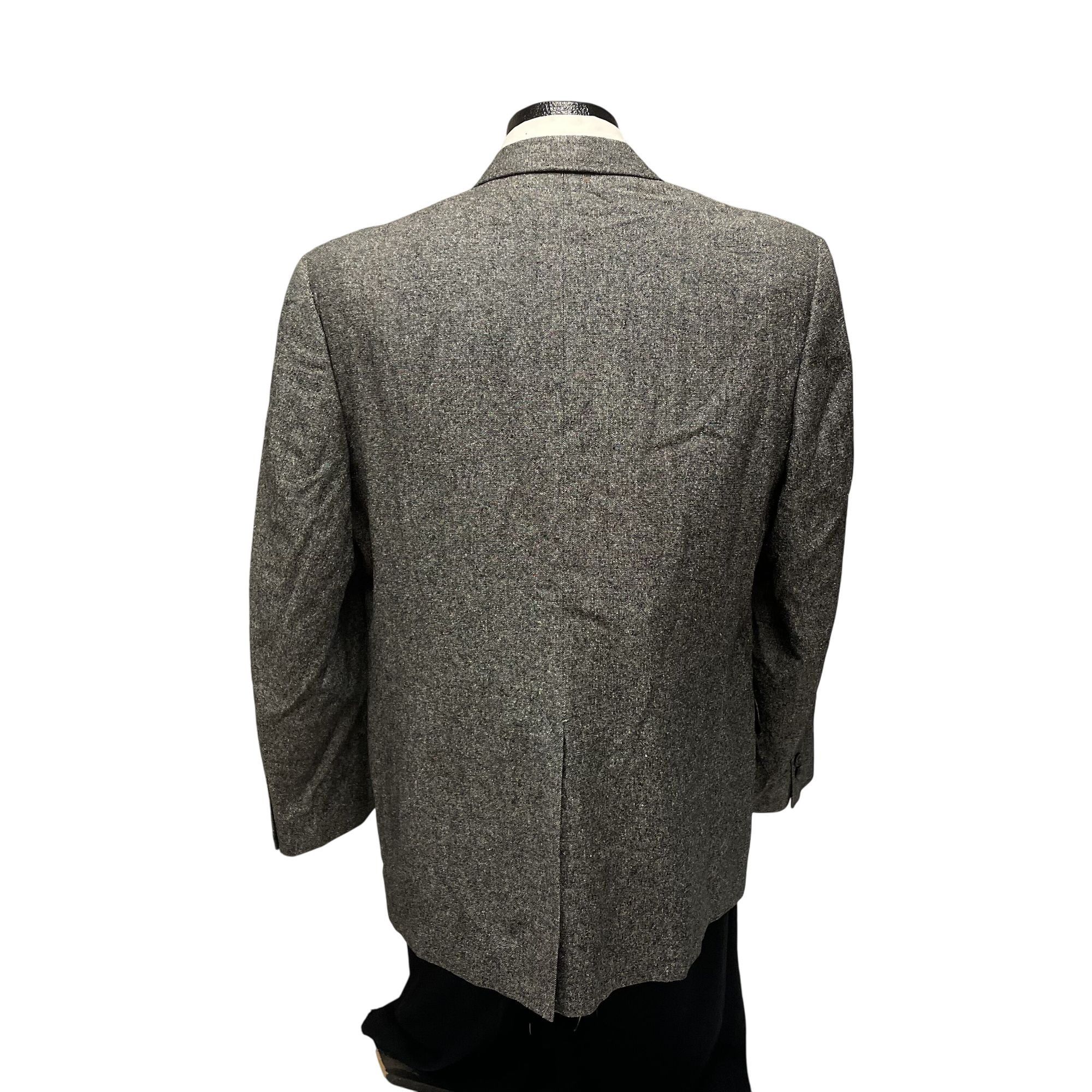 Other Vtg Gray Multicolor Hollywood ATOMIC FLECK Rockabilly Blazer Size 42R - 3 Thumbnail