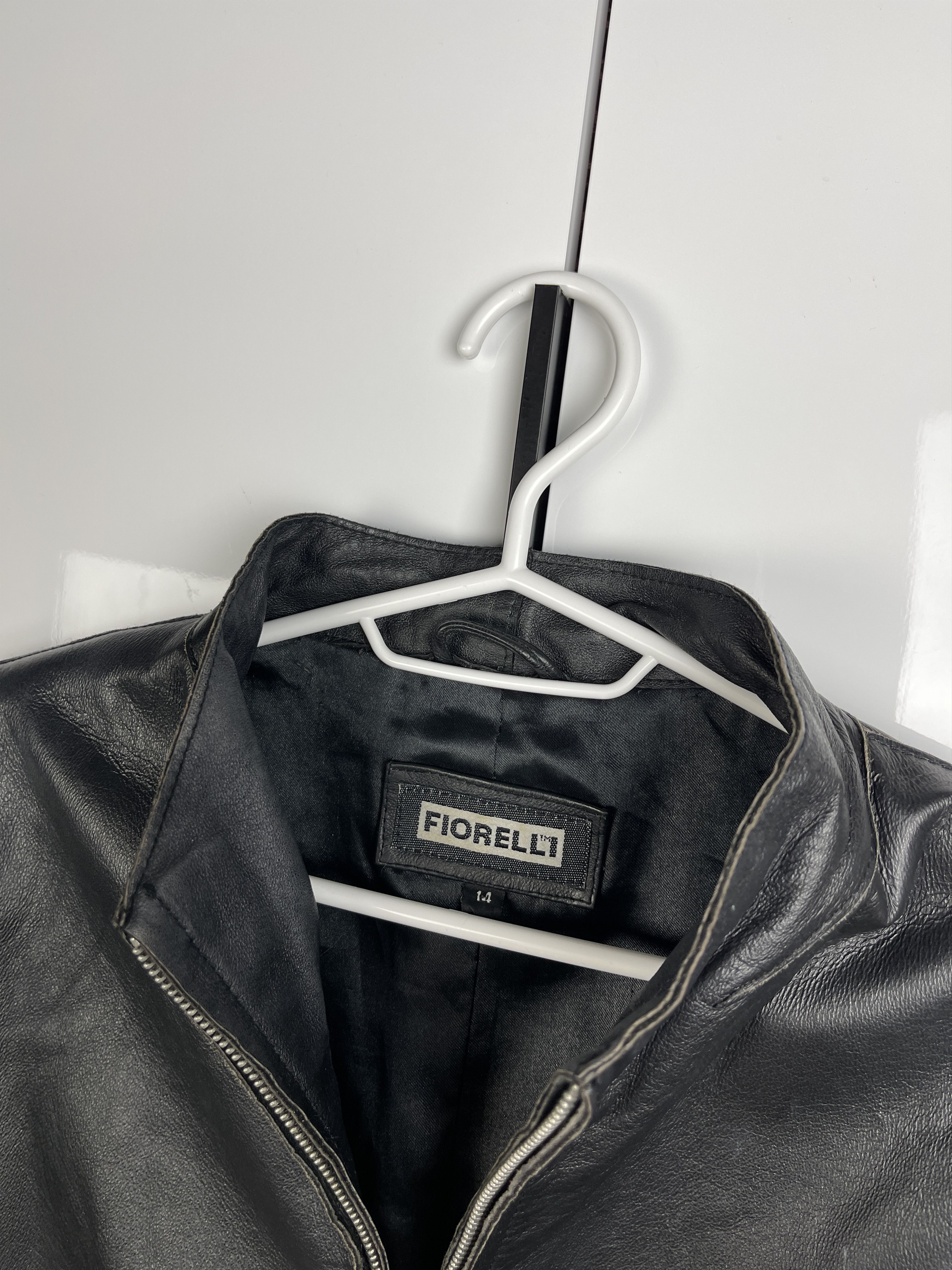 Giorgio Fiorelli Fiorelli Vintage Raw Edge Leather Jacket Size L / US 10 / IT 46 - 5 Thumbnail