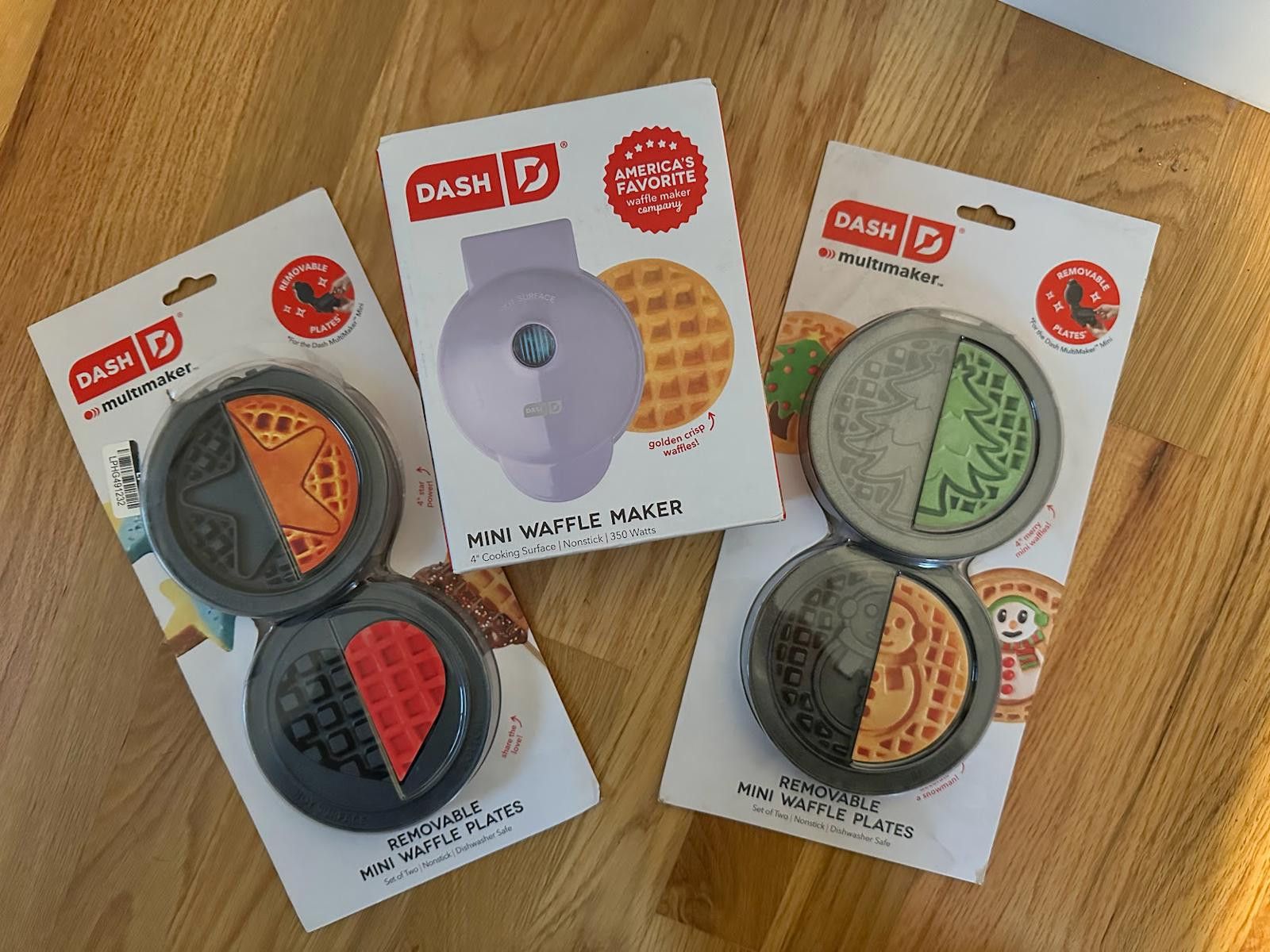 Death Before Dishonor NIB Mini Waffle Maker with Four Seasonal Waffle Plates Size ONE SIZE - 1 Preview