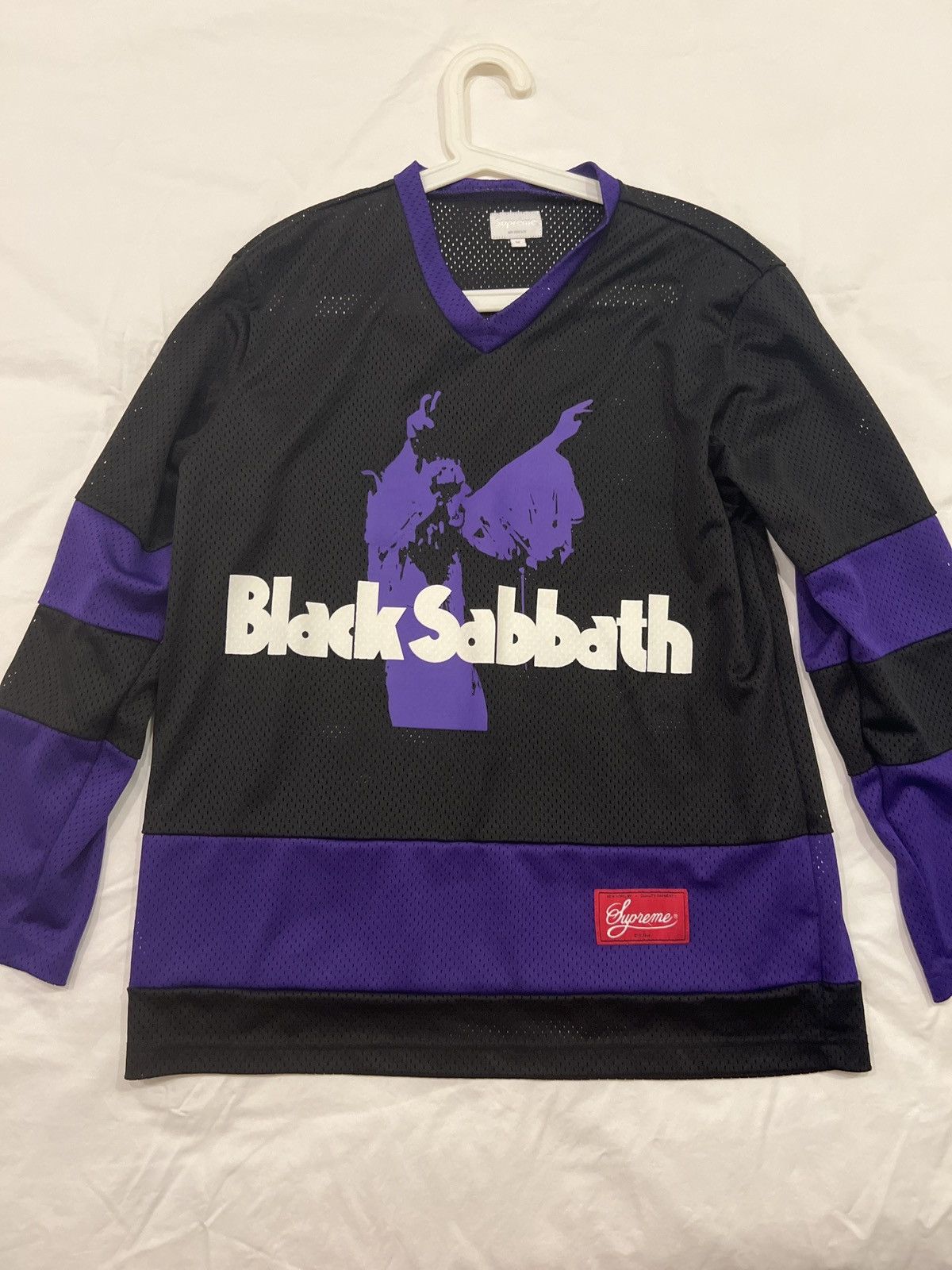 トップス Supreme Black Sabbath Hockey Jersey Supreme x Black Sabbath Hockey Jersey Size Medium Black