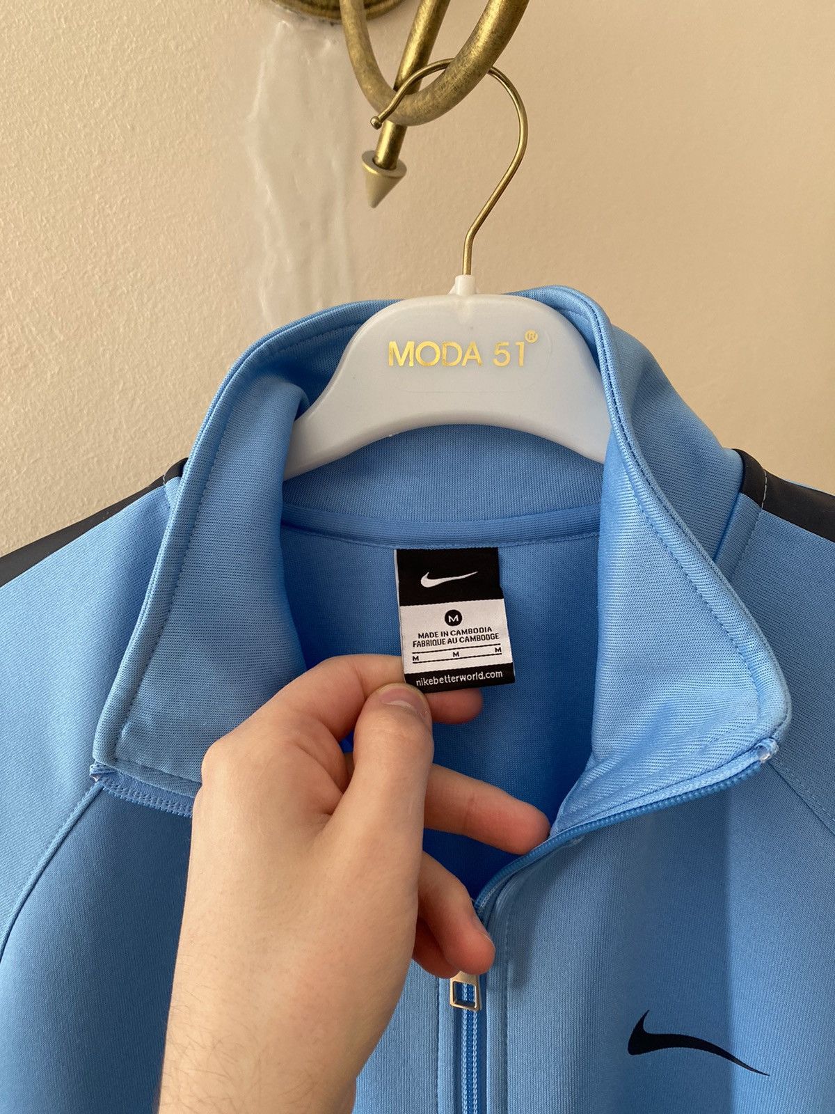 Nike × Vintage Vintage Nike Manchester City Soccer Track Jacket Size US M / EU 48-50 / 2 - 9 Thumbnail