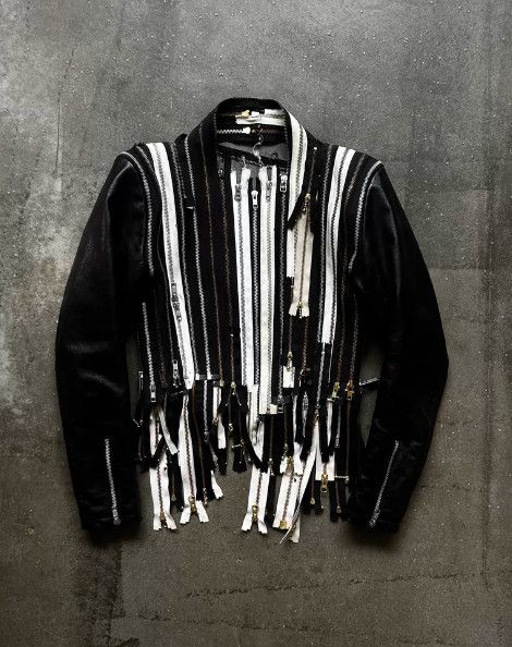 Nozomi Ishiguro NOZOMI ISHIGURO 2012SS Runway Zipper Panelled Leather Jacket Size US S / EU 44-46 / 1 - 2 Thumbnail
