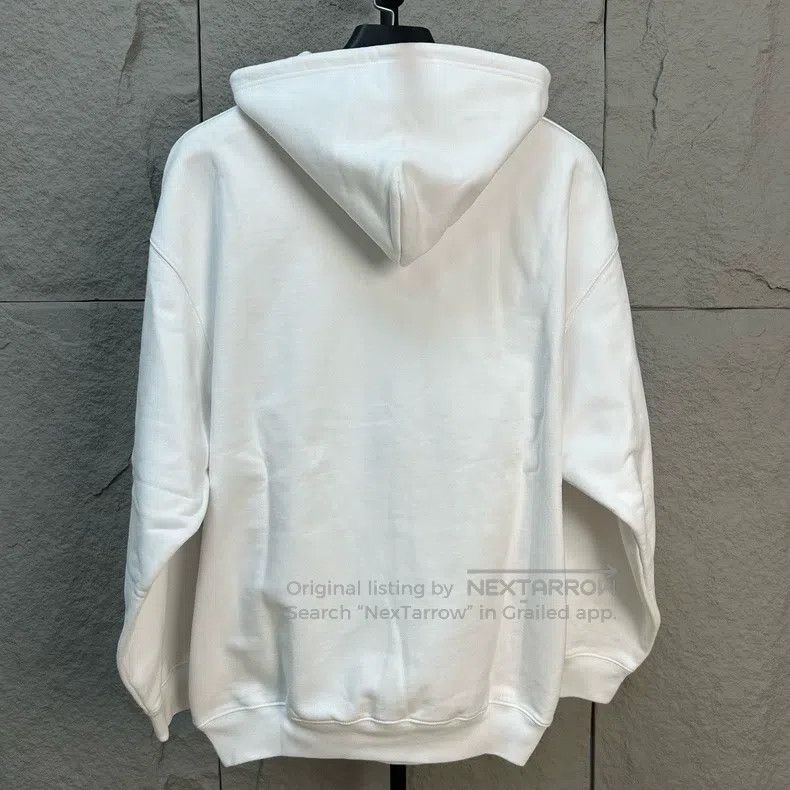 Balenciaga Balenciaga White Printed Logo Hoodie Size US S / EU 44-46 / 1 - 2 Thumbnail