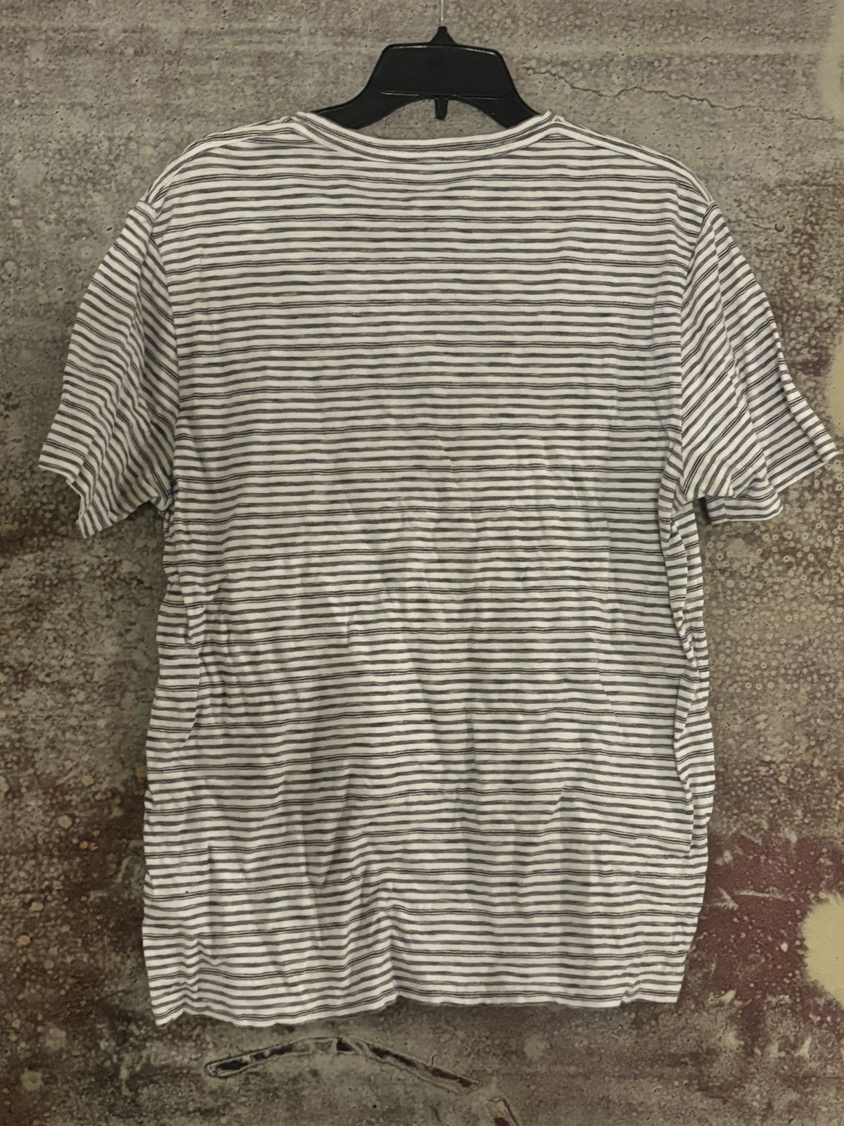 Allsaints White Allsaints T-Shirt XL Striped Size US XL / EU 56 / 4 - 2 Thumbnail