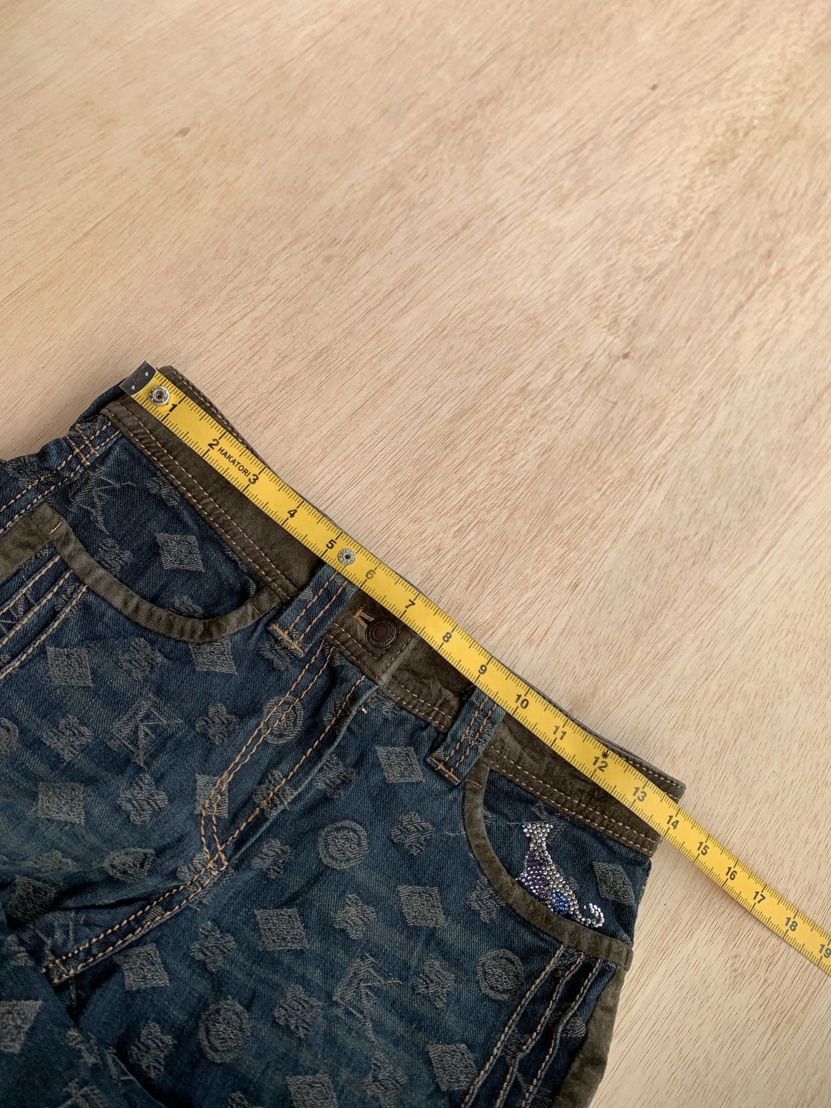Hysteric Glamour × Japanese Brand Vintage Monogram Flare Bootcut Pants Size US 28 / EU 44 - 11 Thumbnail