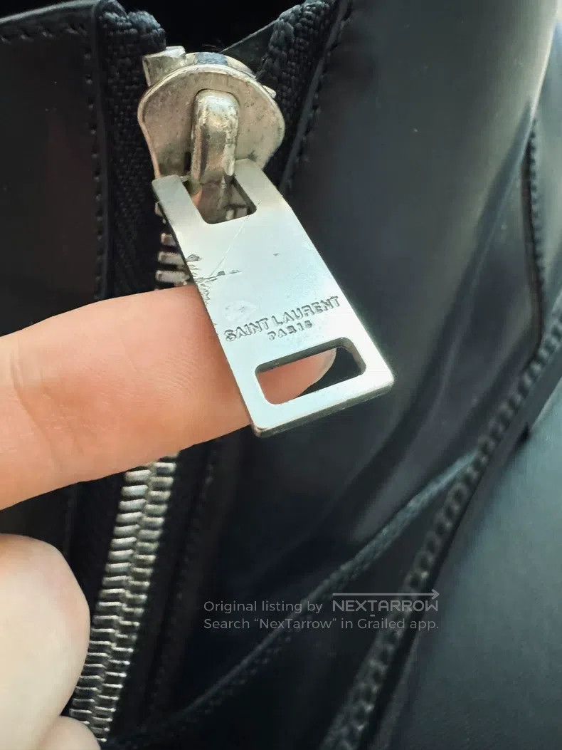 Saint Laurent Paris Saint Laurent Paris Zipper Leather Shoes Size US 10 / EU 43 - 5 Thumbnail