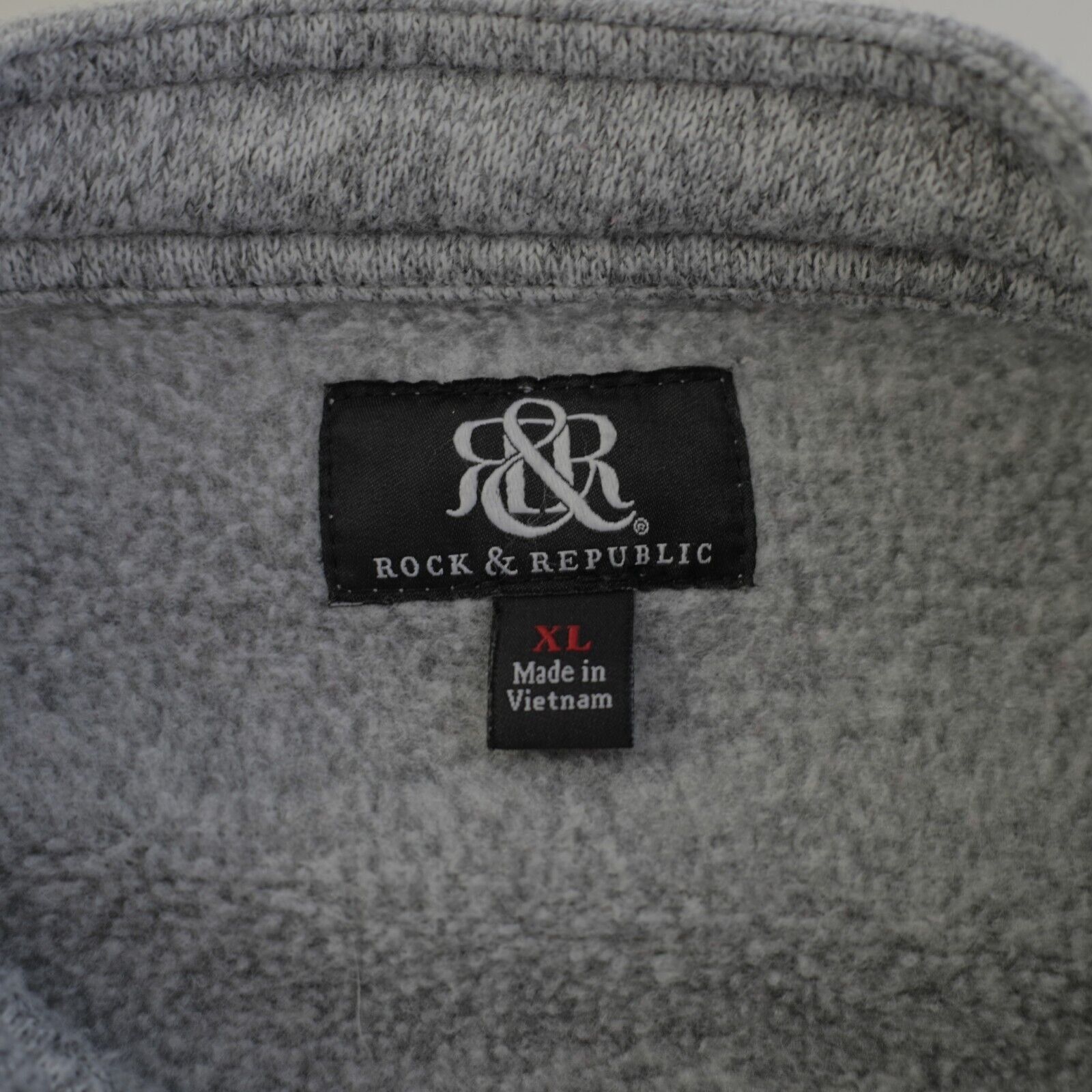 Rock & Republic Rock & Republic Gray Full Zip Sweater Jacket XL Cotton Desig Size US XL / EU 56 / 4 - 10 Thumbnail