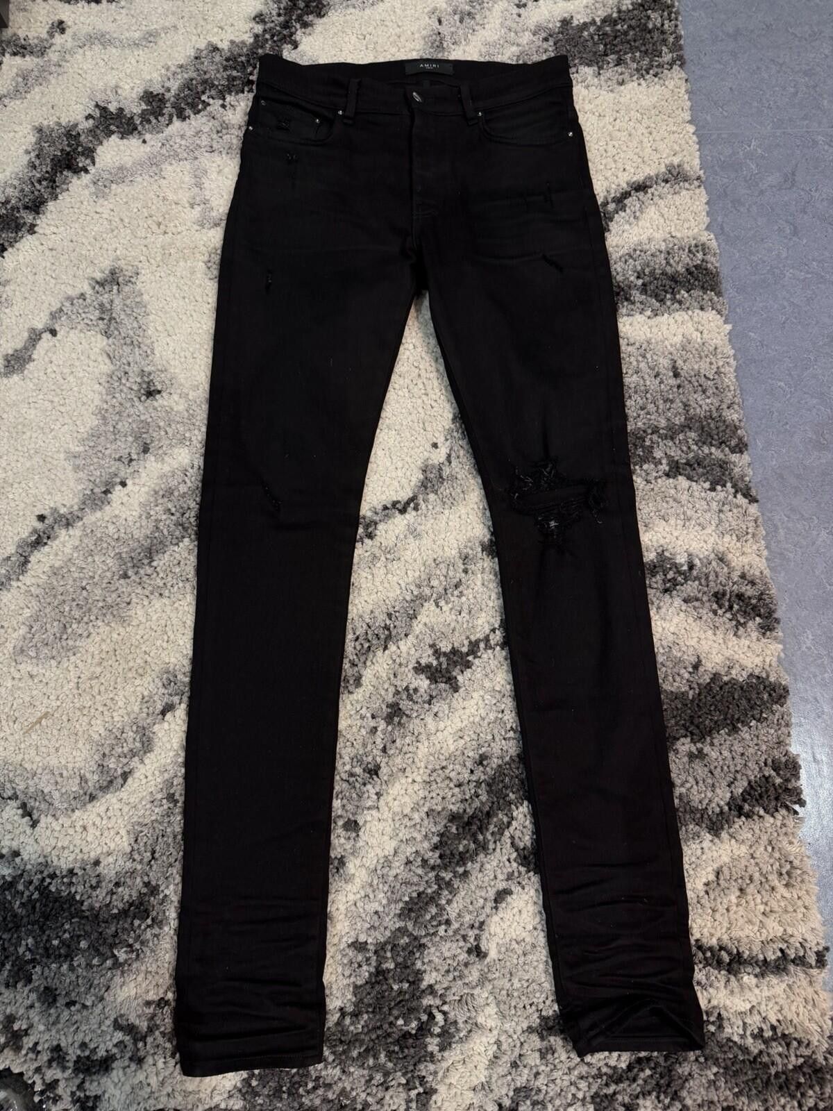Amiri Size 31 - Amiri Black Regular Pants Jeans 100% Authentic Size US 31 - 3 Thumbnail