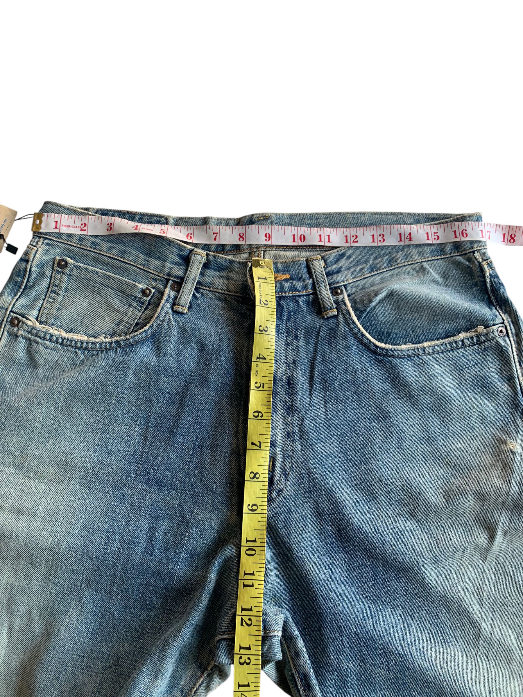 Kapital VINTAGE EDWIN 505 SELVEDGE BAGGY FADED DISTRESSED DENIM Size US 33 - 15 Thumbnail