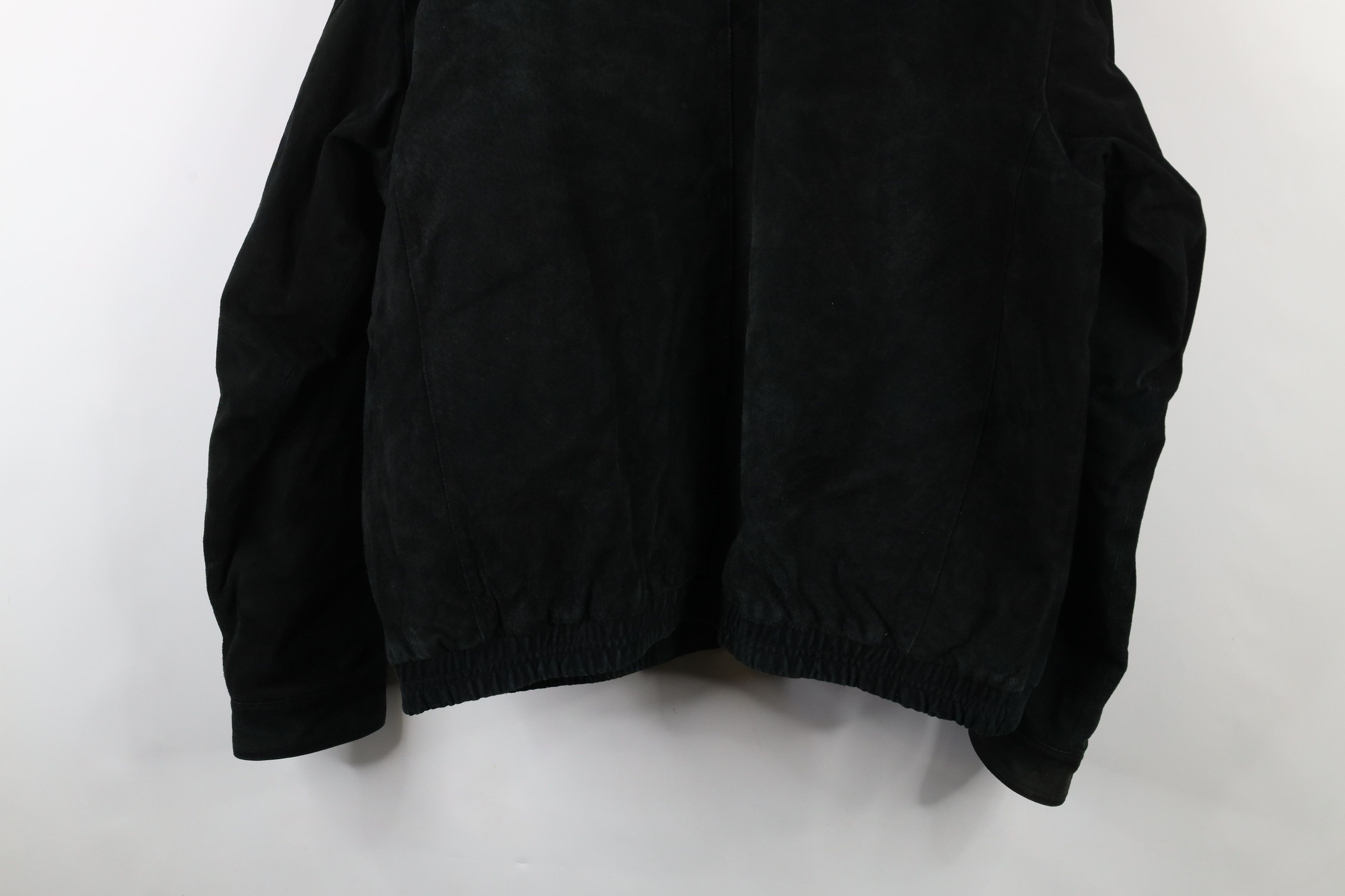 Vintage Vintage 90s Streetwear Faded Quilted Suede Leather Jacket Size US L / EU 52-54 / 3 - 16 Thumbnail