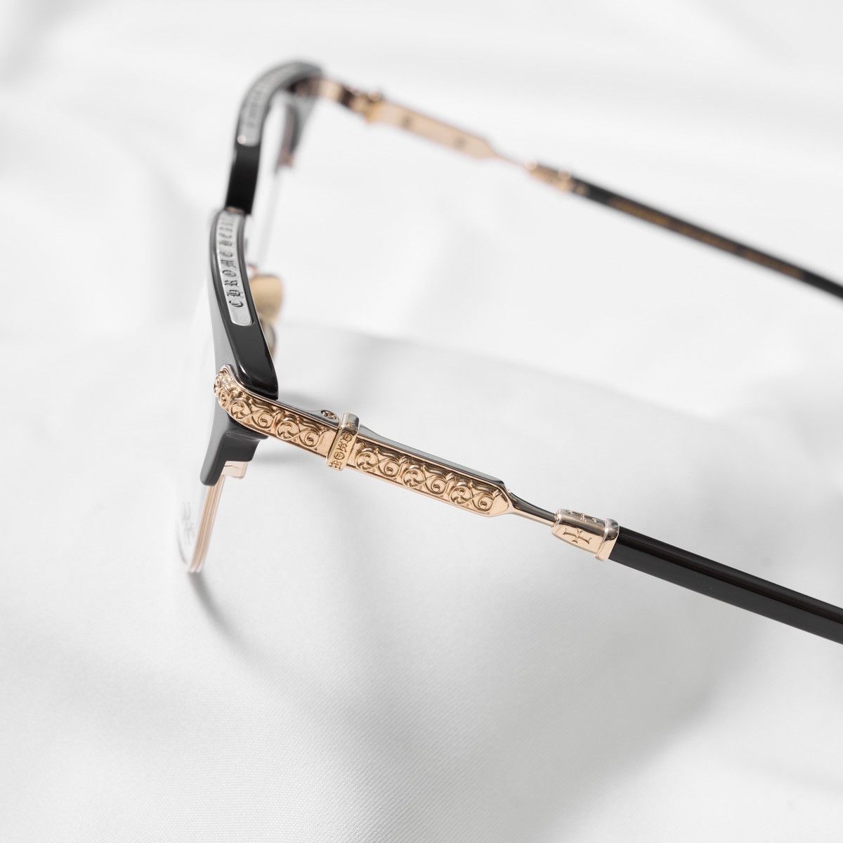 Chrome Hearts CHROME HEARTS VERTICAL SMILE II CLASSIC BROWN - GOLD PLATED GLASSES Size ONE SIZE - 3 Thumbnail