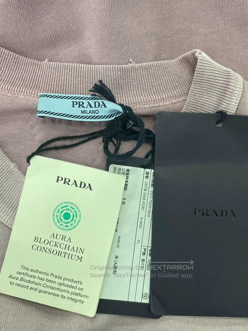 Prada Prada 25 Spring and Summer Pink Purple Gradient Letter Sho Size US S / EU 44-46 / 1 - 4 Thumbnail
