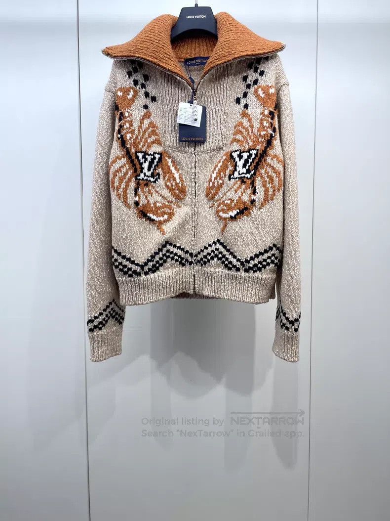 Louis Vuitton Louis Vuitton Knitted jacquard zip jacket Size US S / EU 44-46 / 1 - 1 Thumbnail
