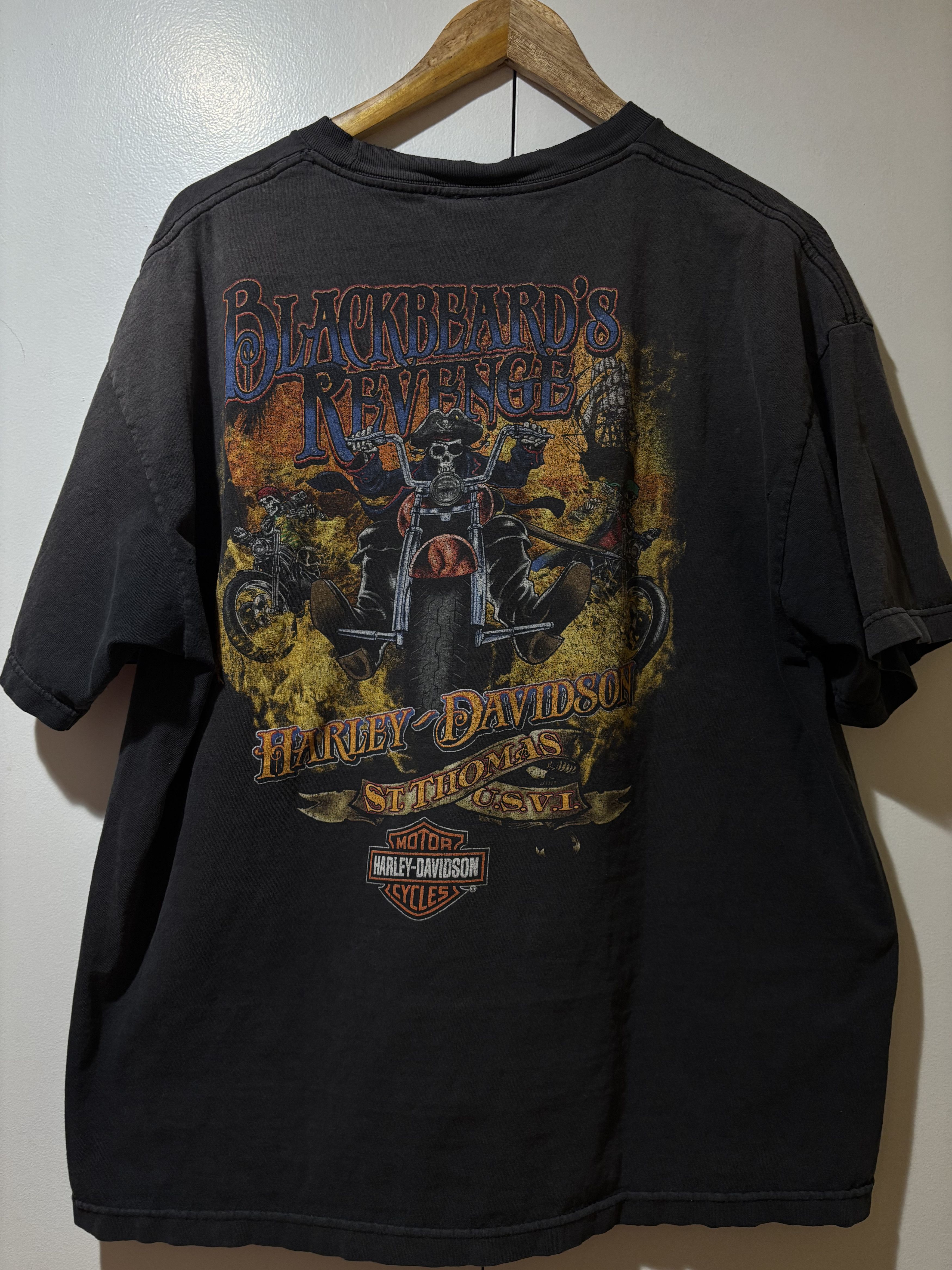 Harley Davidson × Vintage Harley Davidson Black Beards Revenge Vintage Shirt Size US L / EU 52-54 / 3 - 2 Thumbnail