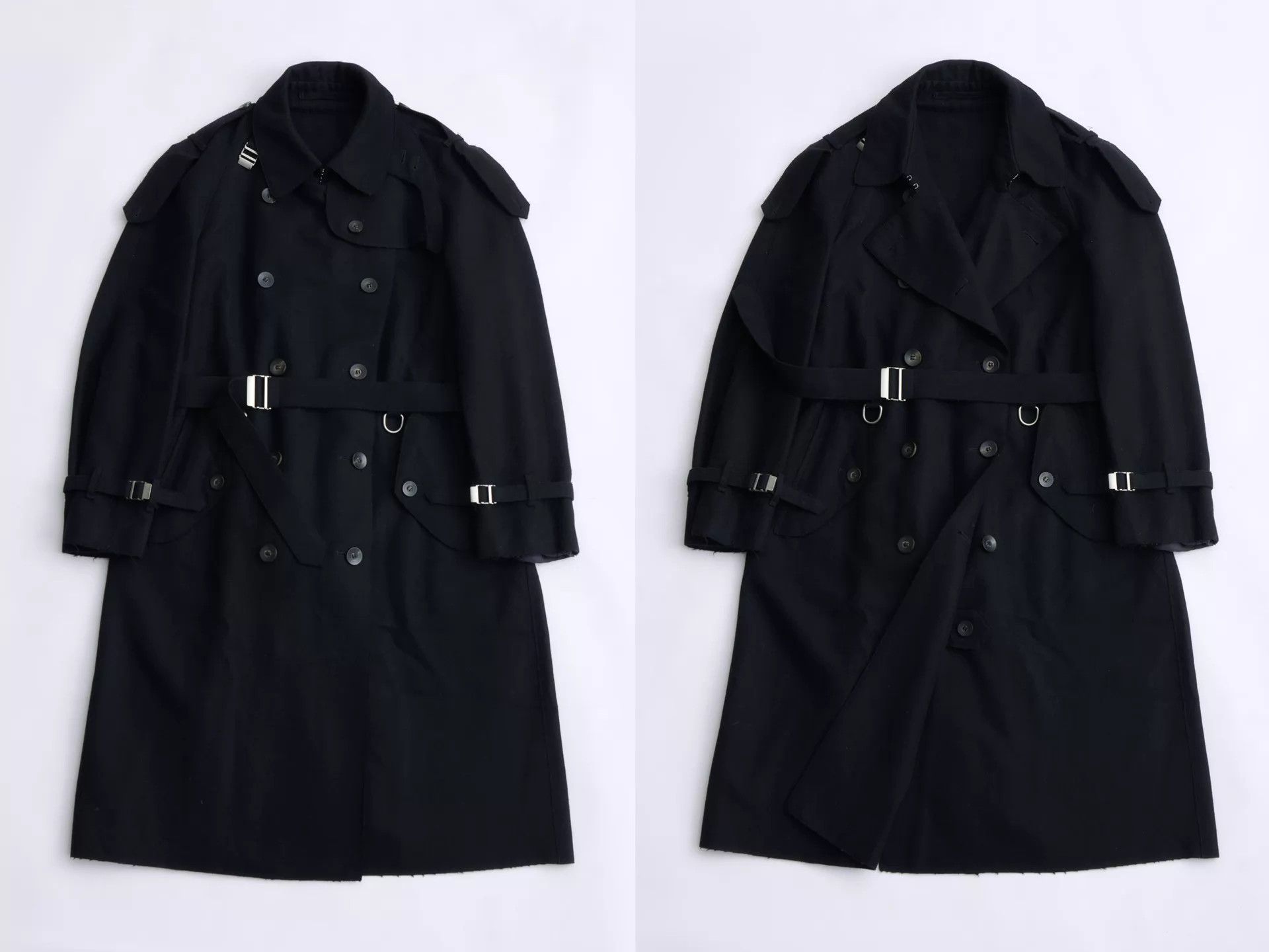 Gucci Gucci by Tom Ford 1998AW Black Wool Double Breasted Trench Size M / US 6-8 / IT 42-44 - 7 Thumbnail