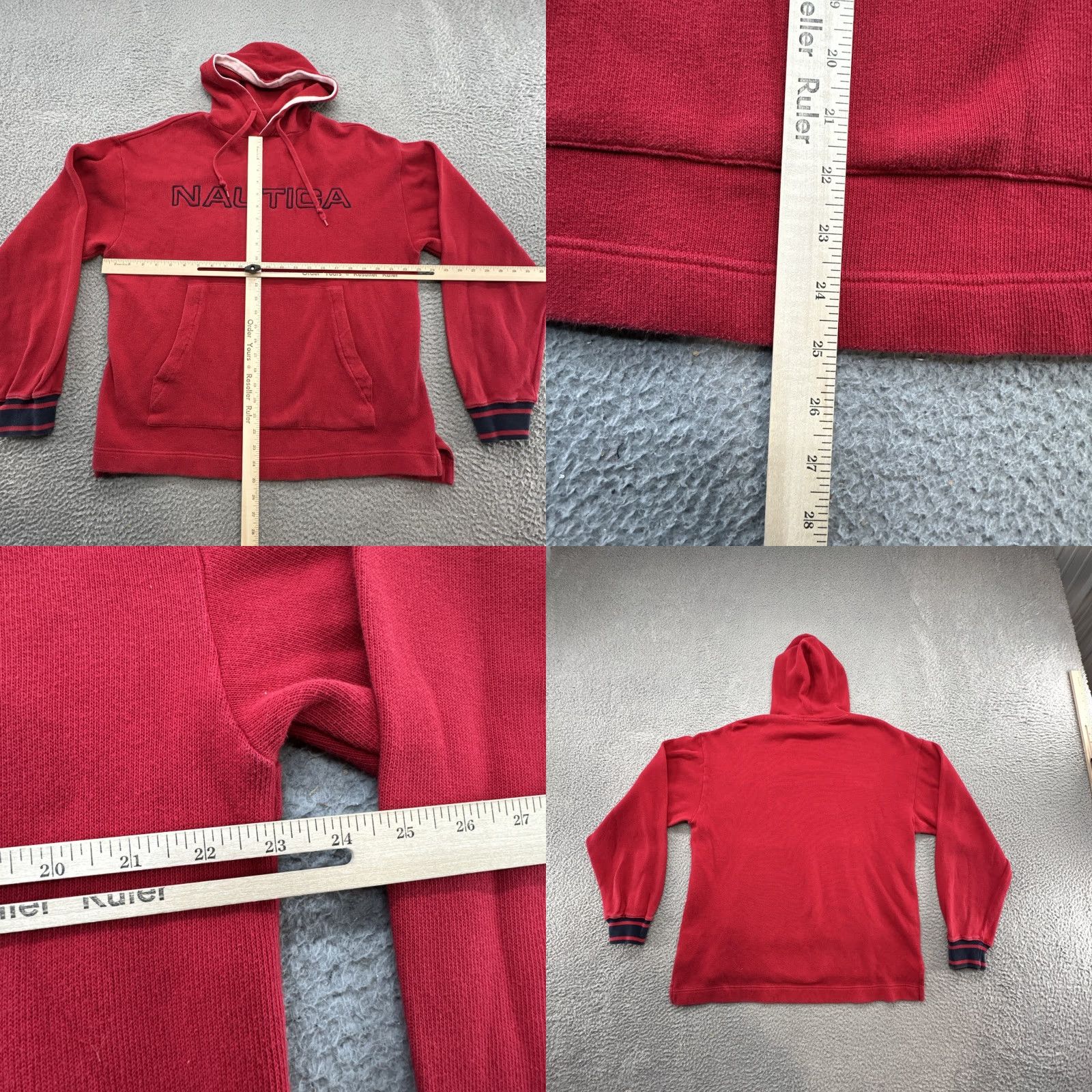 Nautica Nautica Hoodie Men Large Red Embroidered Sports Logo Vintage Shirt Size US M / EU 48-50 / 2 - 9 Thumbnail