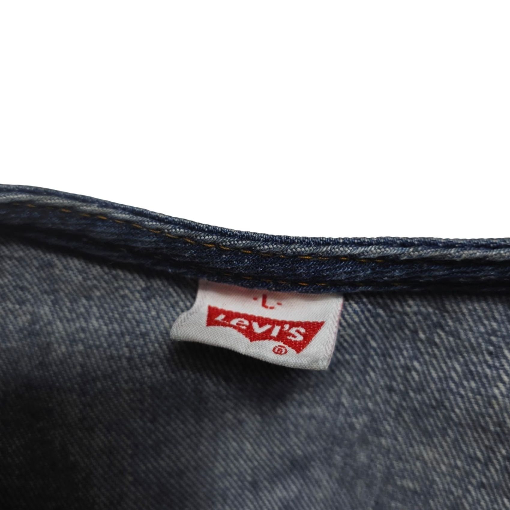 Levi's VINTAGE Levi's Orange Tab Denim Blue Jean Vest 70s 80’s Biker Large USA Shirt Size 36" / US 14 / IT 50 - 3 Thumbnail