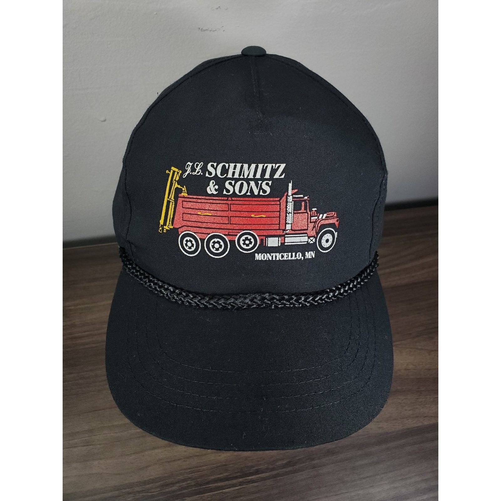 Vintage J.L. Schmitz Sons Hat Snapback Cap Dump Truck Monticello MN Size ONE SIZE - 3 Thumbnail