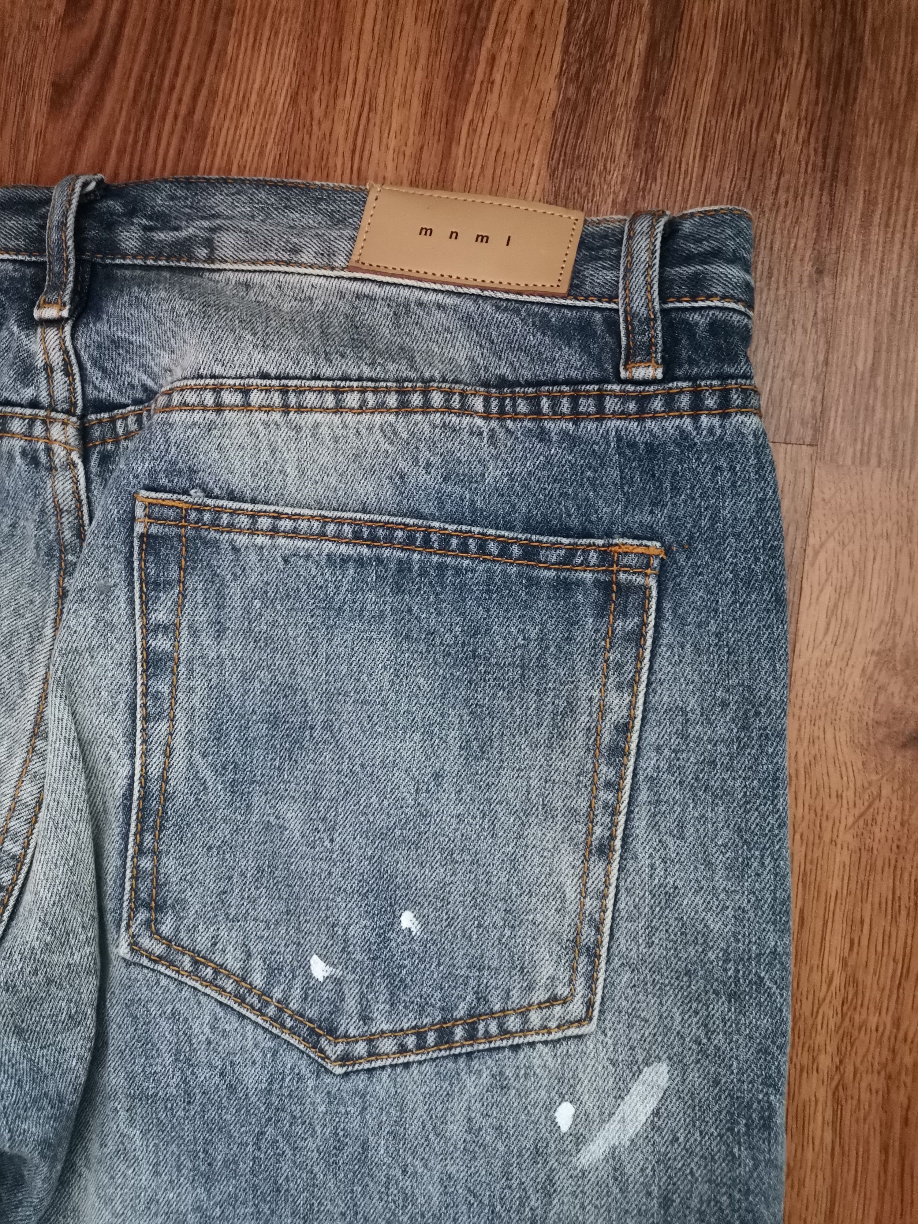MNML MNML Distressed Painted Flared Jeans Size US 34 / EU 50 - 4 Thumbnail