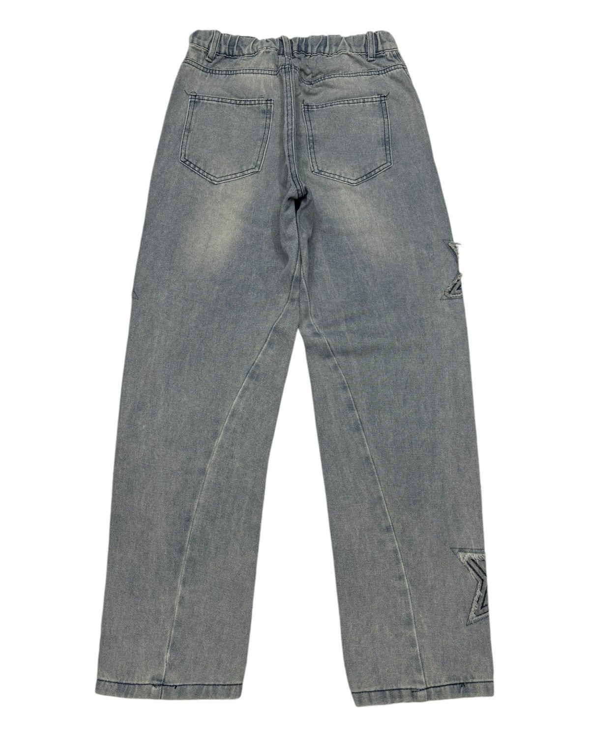 JNCO Star Embroidery Jeans Japanese Street Fashion Style Size 26" / US 2 / IT 38 - 7 Thumbnail