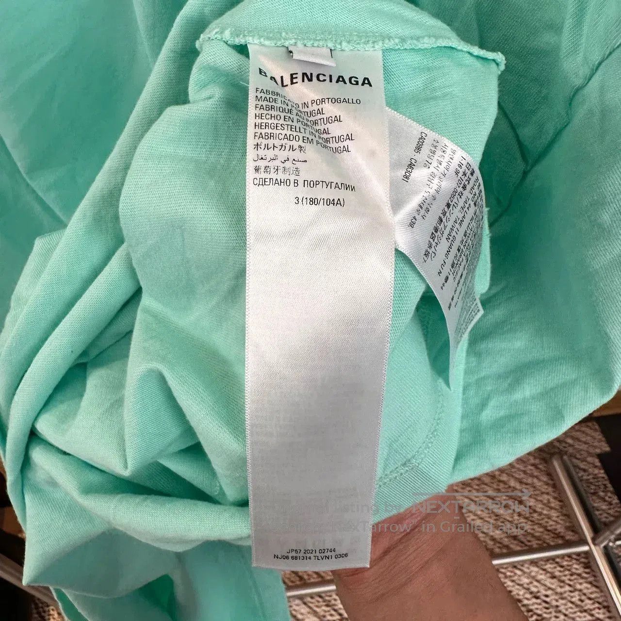 Balenciaga Balenciaga Mint Green Bieber Short Sleeve. Size US S / EU 44-46 / 1 - 4 Thumbnail