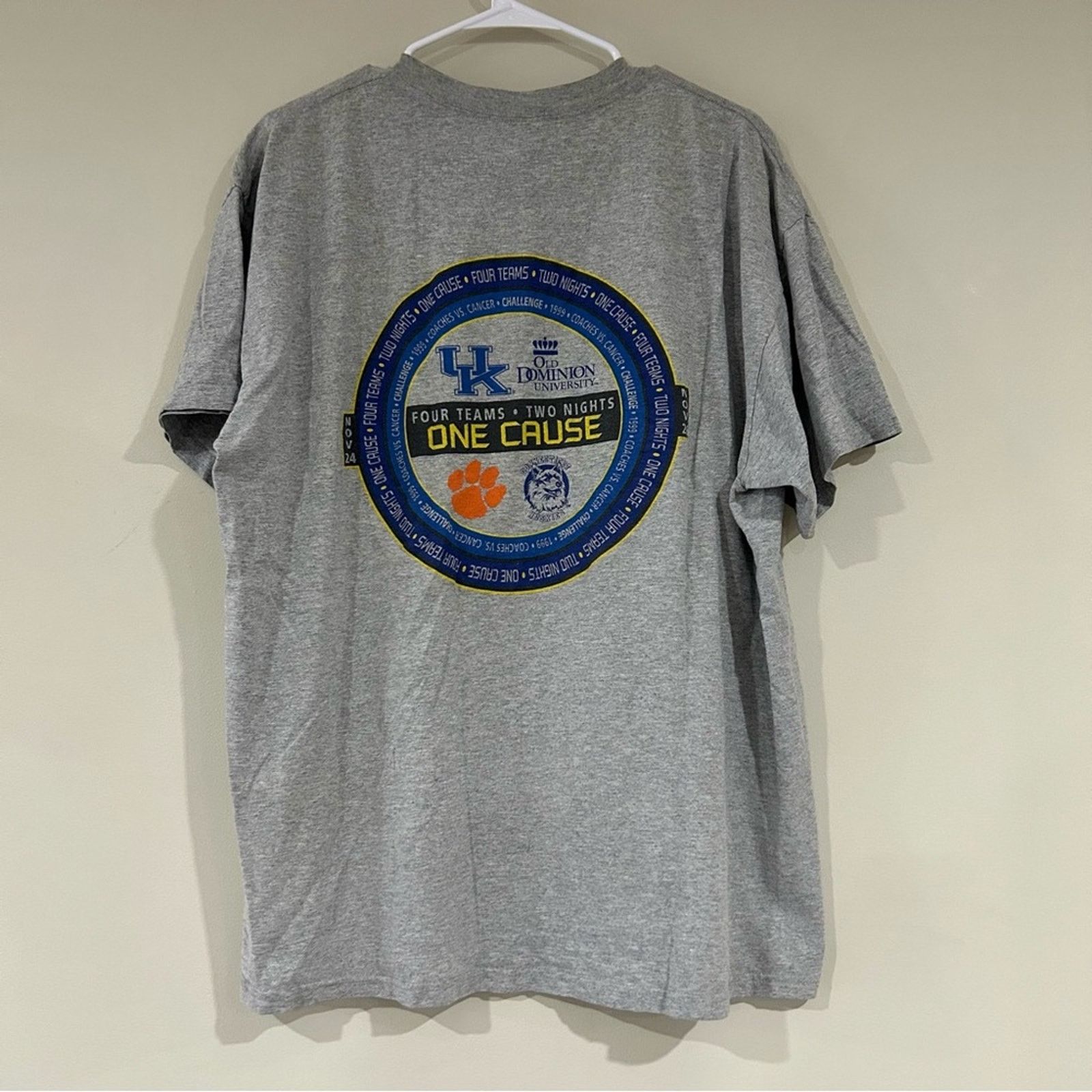 Nike Vintage 1999 Nike Coaches Vs Cancer Basketball Shirt Size US XL / EU 56 / 4 - 2 Thumbnail