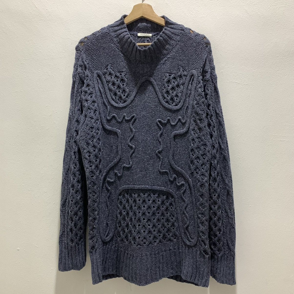 Issey Miyake 🪬 RARE PLANTATION CABLE KNIT CROCHET Size US M / EU 48-50 / 2 - 1 Thumbnail
