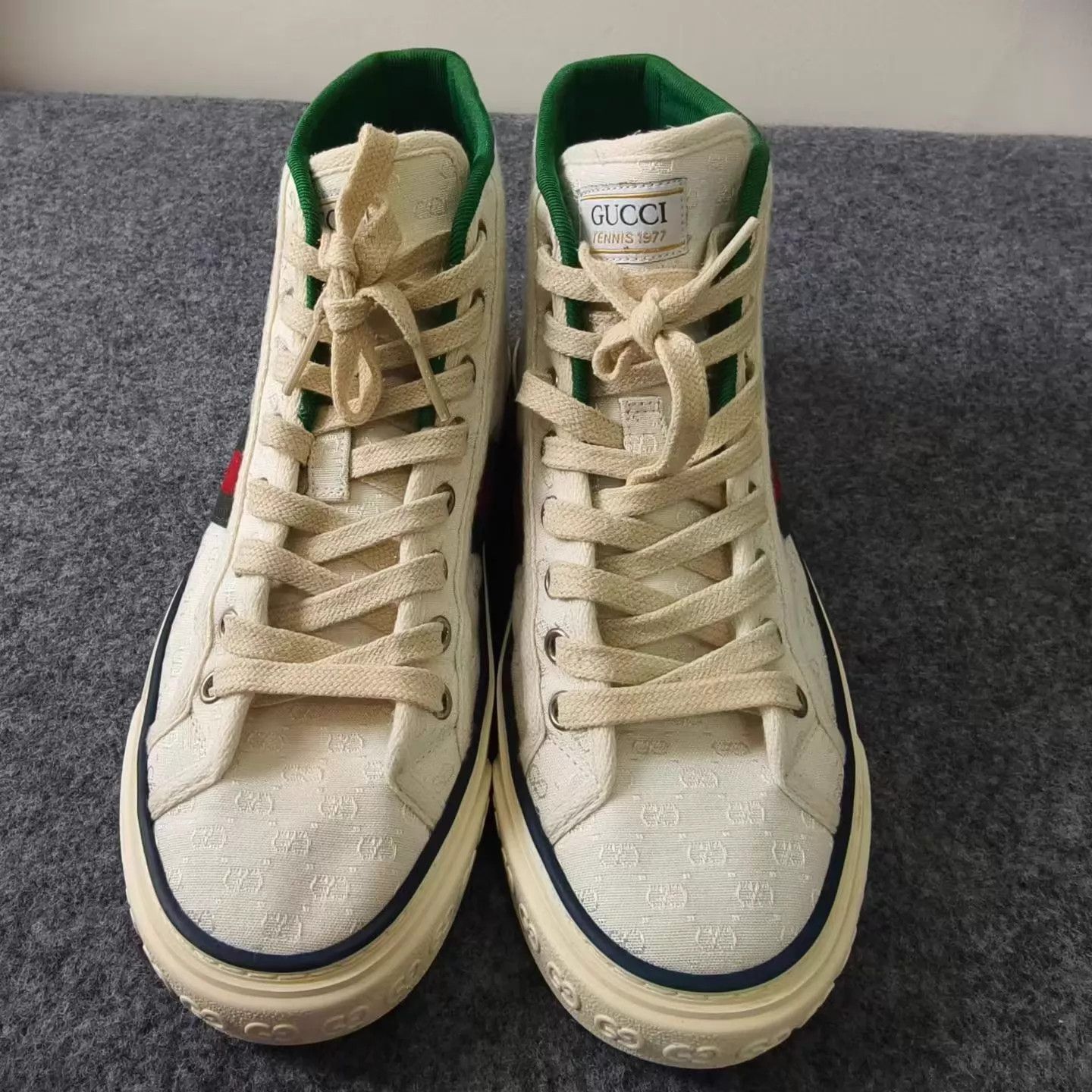 Gucci GUCCI Tennis 1977 White All Over Print Sneaker Size US 6 / IT 36 - 4 Thumbnail