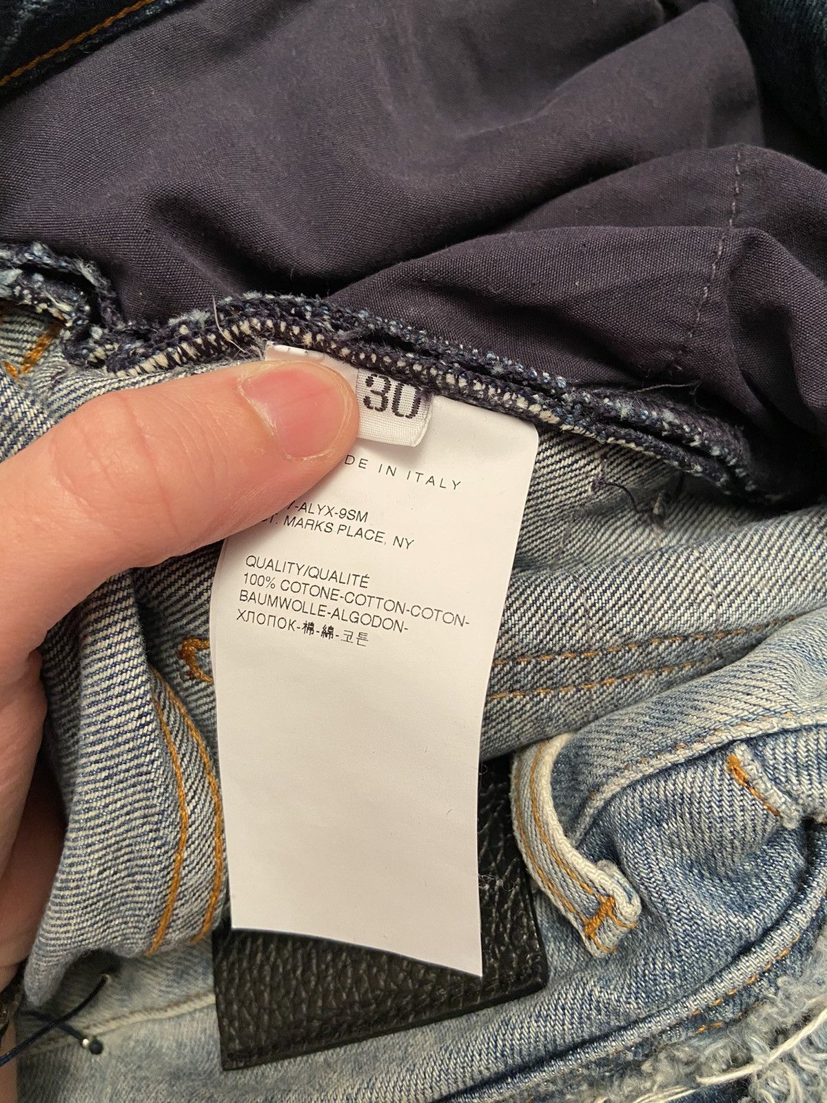 1017 ALYX 9SM Alyx X Blackmeans destroyed denim Size US 30 / EU 46 - 4 Thumbnail