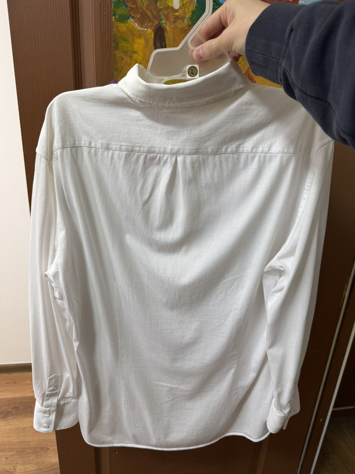 Brunello Cucinelli Brunello Cucinelli White Cotton Slim Fit Shirt Made in Italy Size US L / EU 52-54 / 3 - 14 Thumbnail
