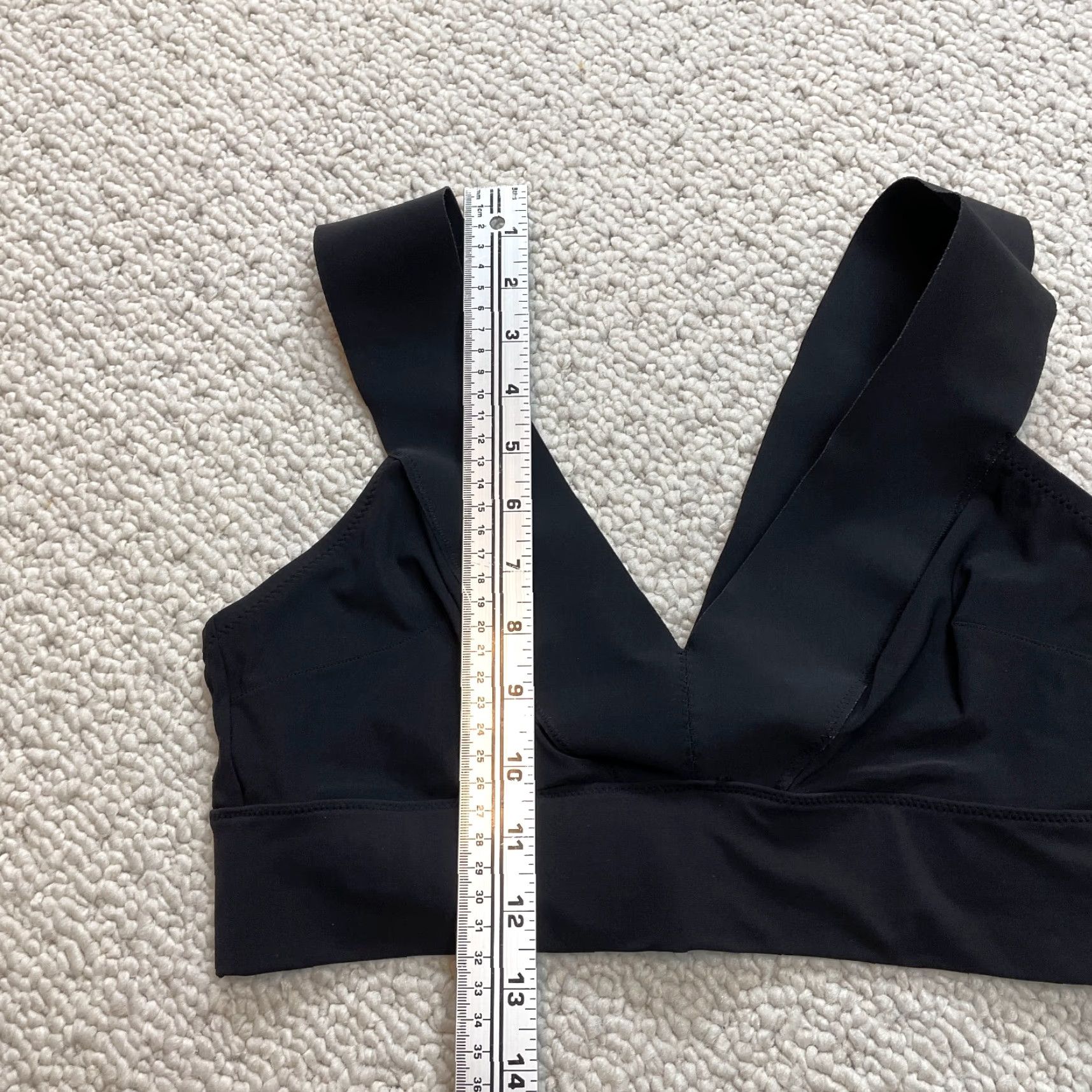 H&M H&M Black Tank Top Cropped V-Neck Sleeveless Shirt Womens 12 Party/Cocktail Elastic Band Size XL / US 12-14 / IT 48-50 - 3 Thumbnail