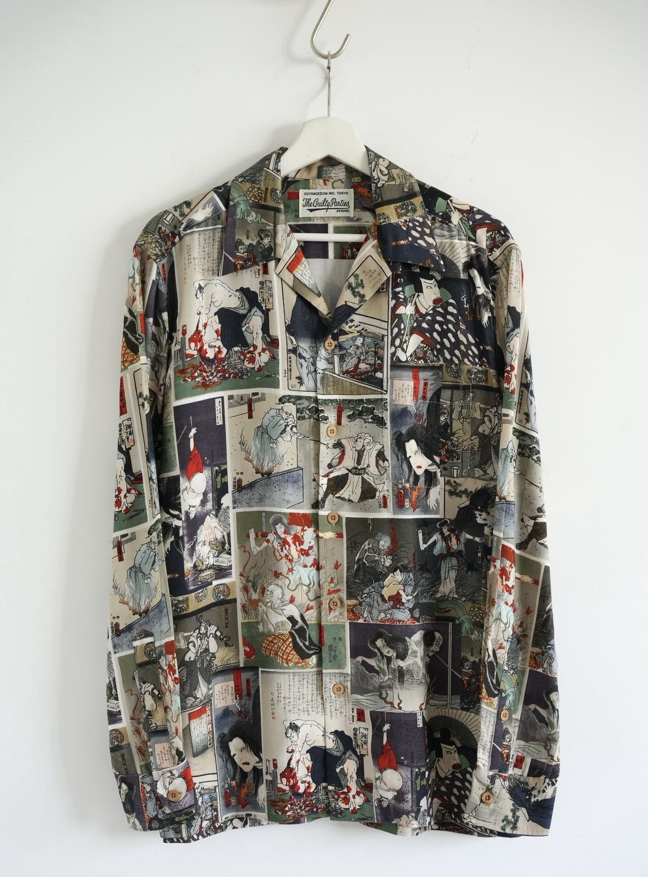 Wacko Maria Wacko Maria 18AW Hyakki Yagyo All-Over Print Shirt Size US M / EU 48-50 / 2 - 1 Thumbnail