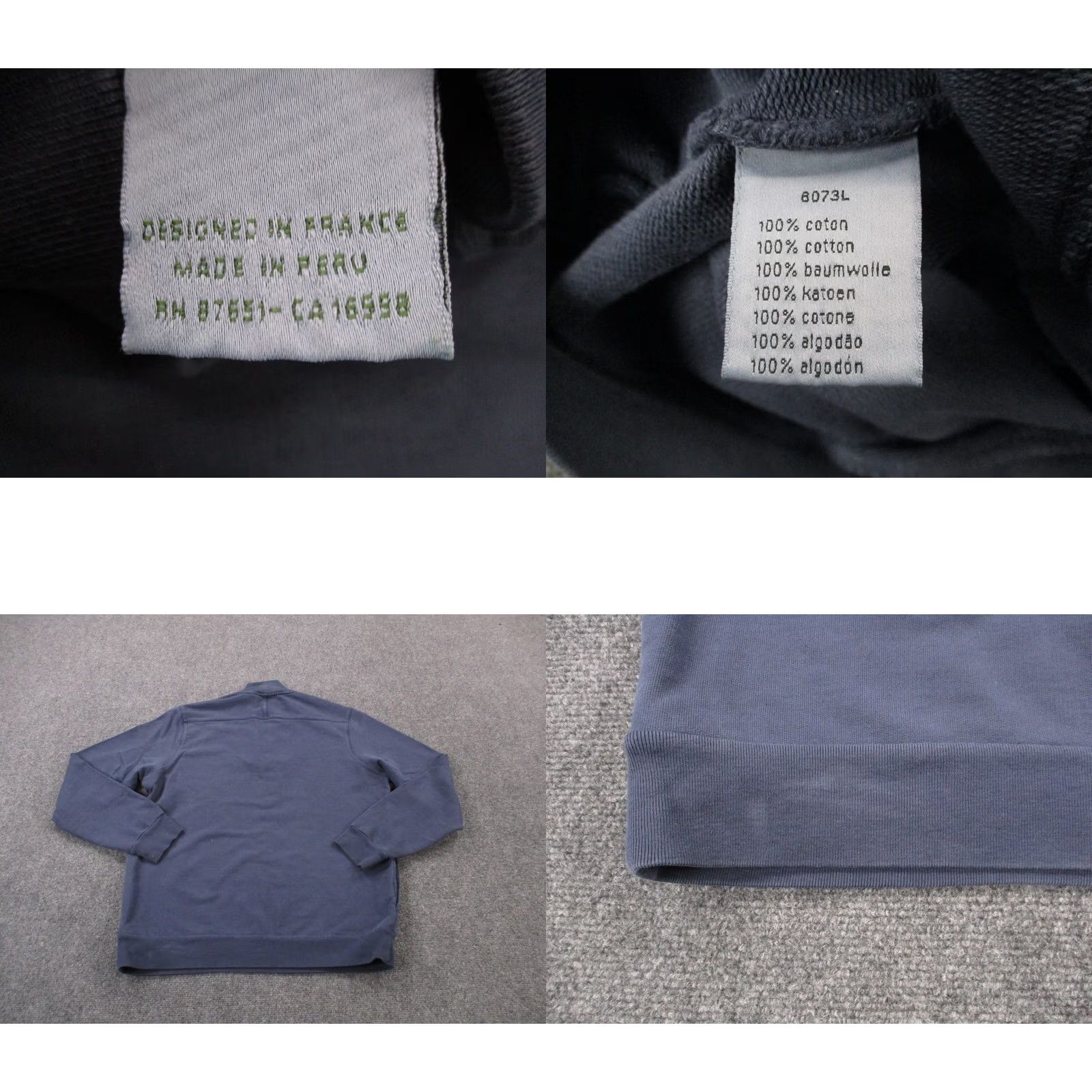 Lacoste Lacoste Jacket Blue Casual Pullover Sweater XL 6 Golf Sport Logo 1/4 Zip Basic Jacket Womens Size M / US 6-8 / IT 42-44 - 8 Thumbnail