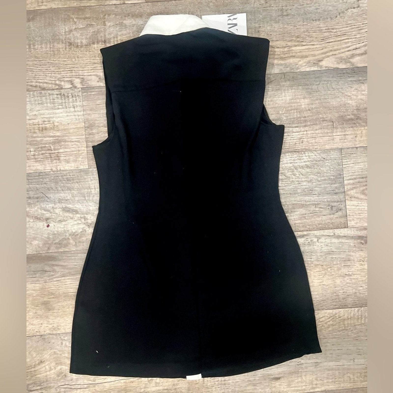 Zara CHANEL VIBES!!! ZARA BLOGGER FAVE!!! Contrasting Mini Dress Size L / US 10 / IT 46 - 22 Thumbnail