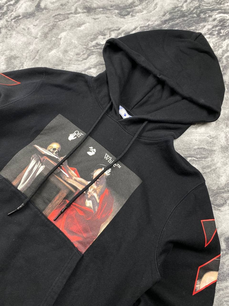 Off-White Off-White Caravaggio Diag Sleeve Hoodie Big Logo Men Size M Size US M / EU 48-50 / 2 - 3 Thumbnail